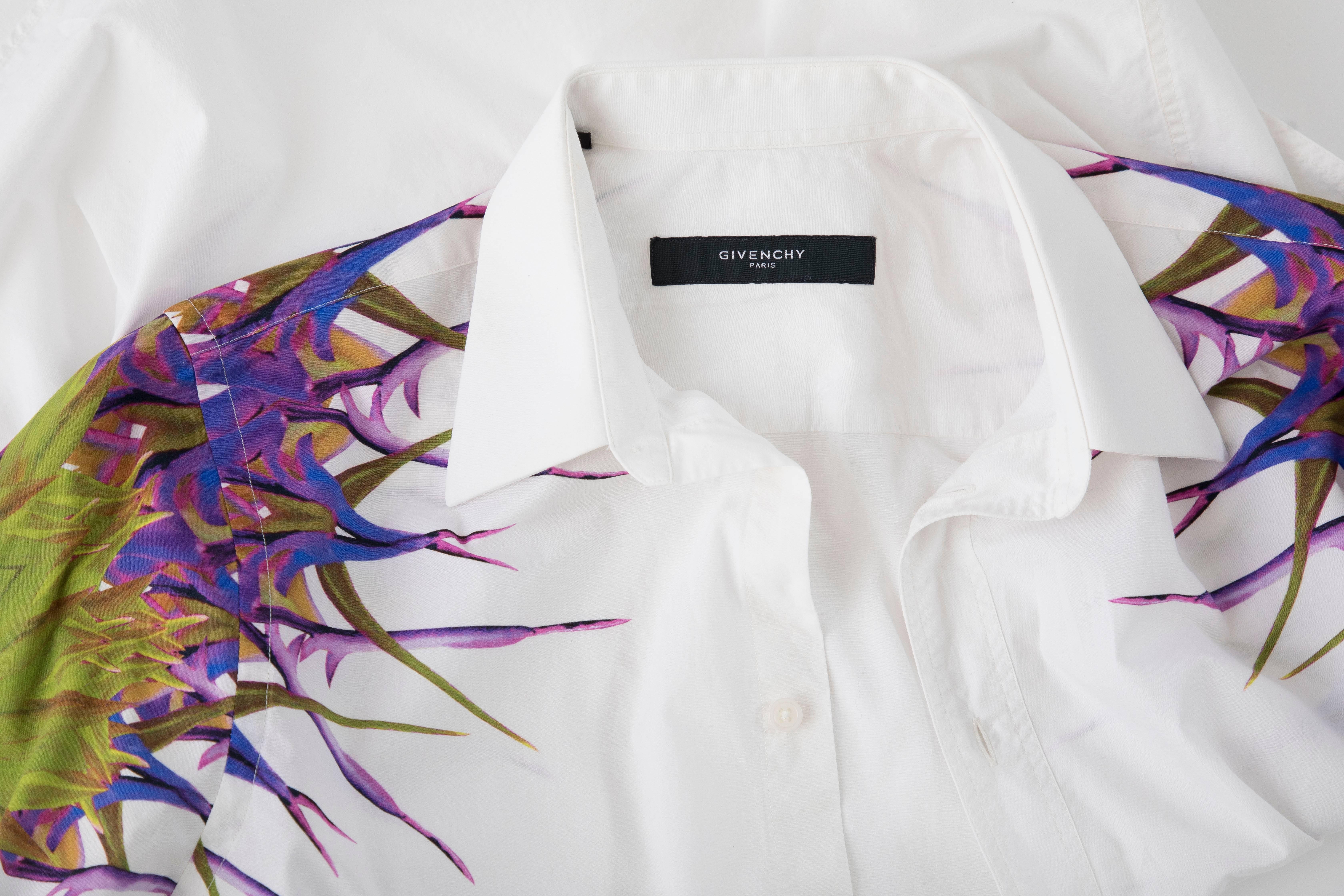 Riccardo Tisci Givenchy Men's Cotton Birds Of Paradise Shirt, Spring 2012 3