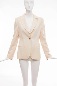 Chanel Cream Wool Button Front Jacket,  Pre - Fall 1998