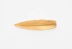 Robert Lee Morris Brushed Gold Gilt Metal Brooch, Circa 1990's