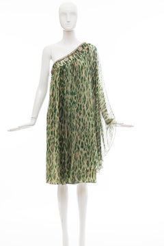 Robe de soirée en soie léopard:: Resort 2008:: John Galliano pour Christian Dior Runway