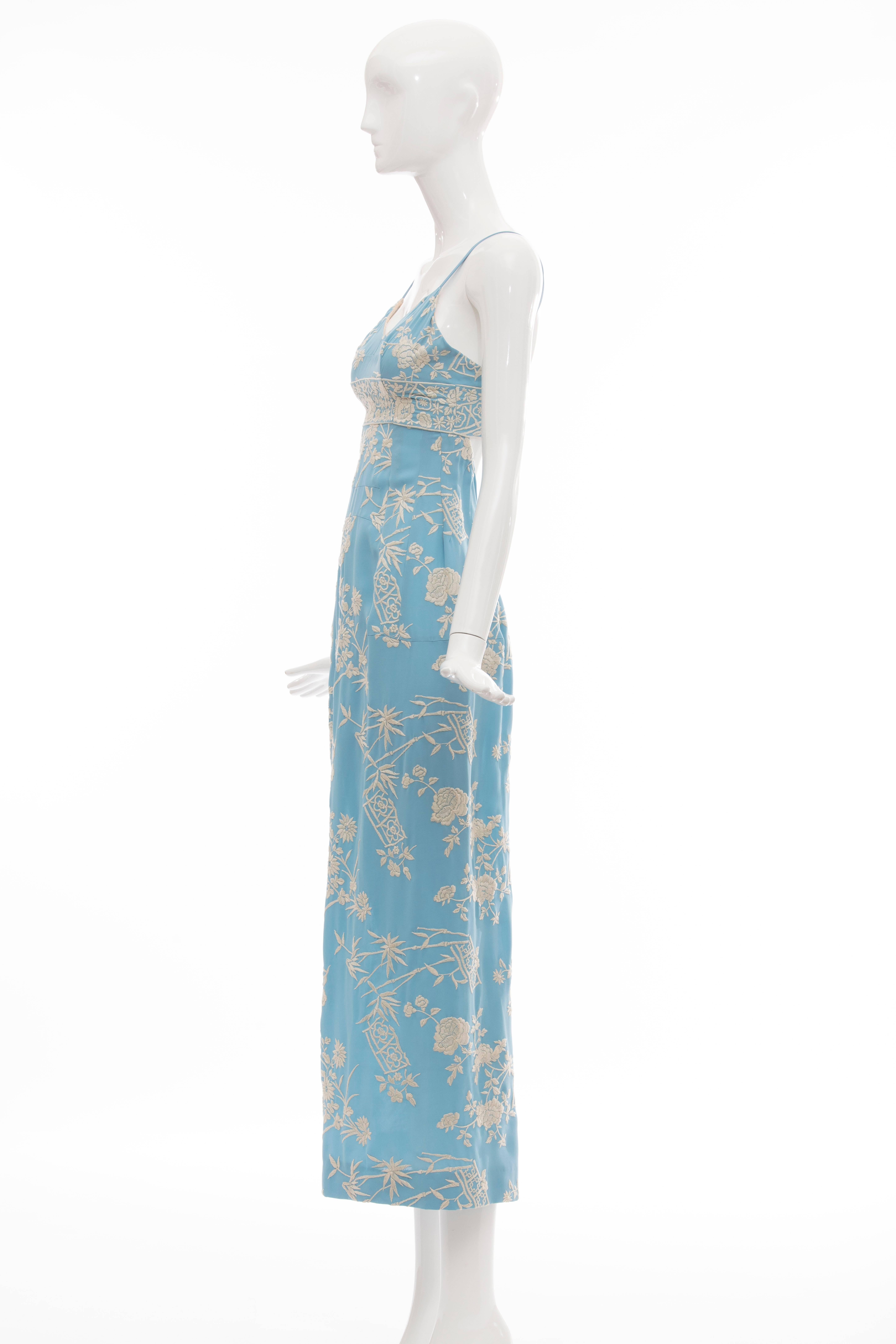 Dolce & Gabbana Silk Floral Embroidered Dress 