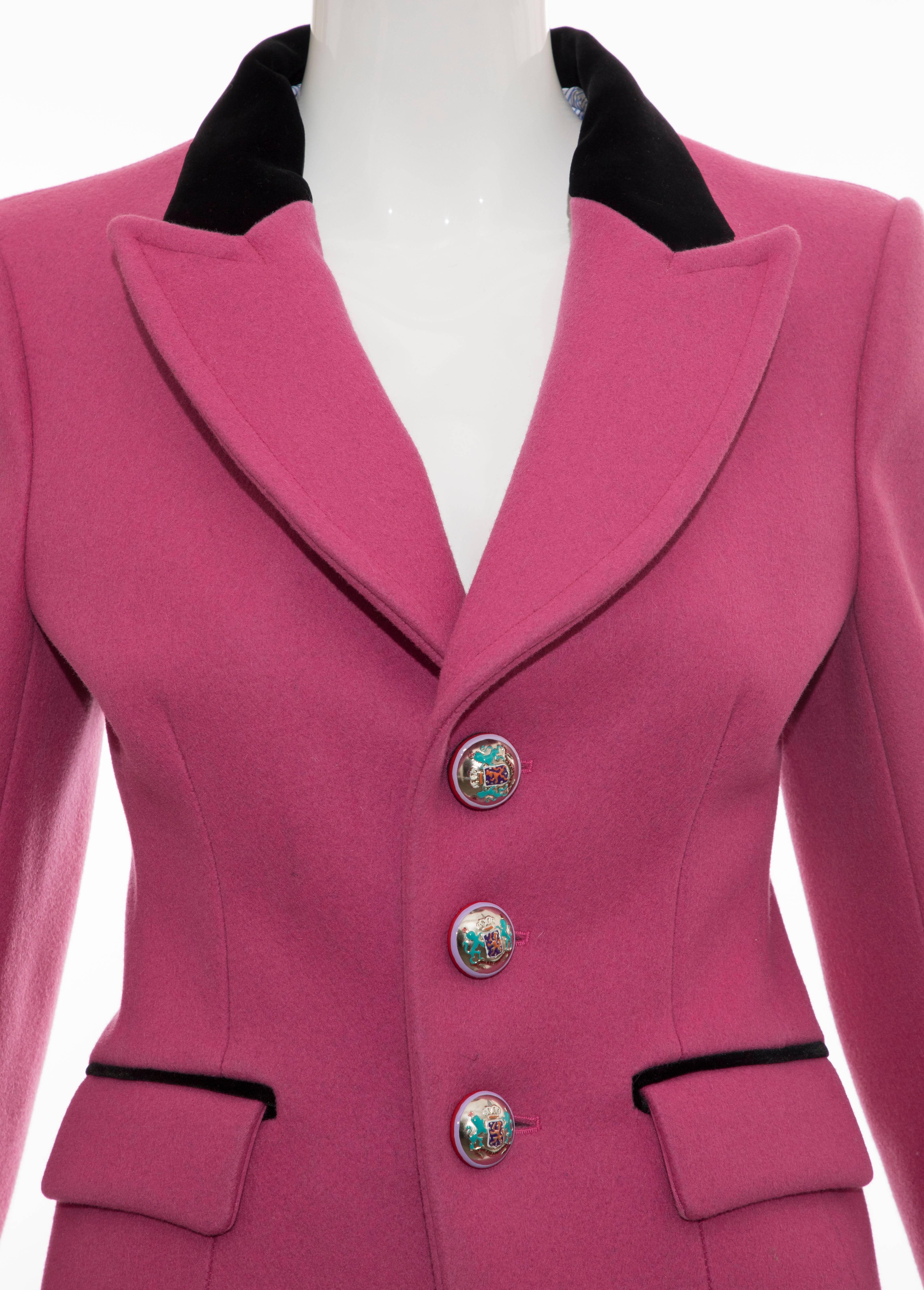 pink show coat