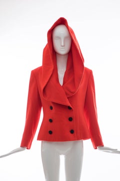 Karl Lagerfeld For Chloe Paprika Wool Shawl Collar Jacket, Circa 1980's