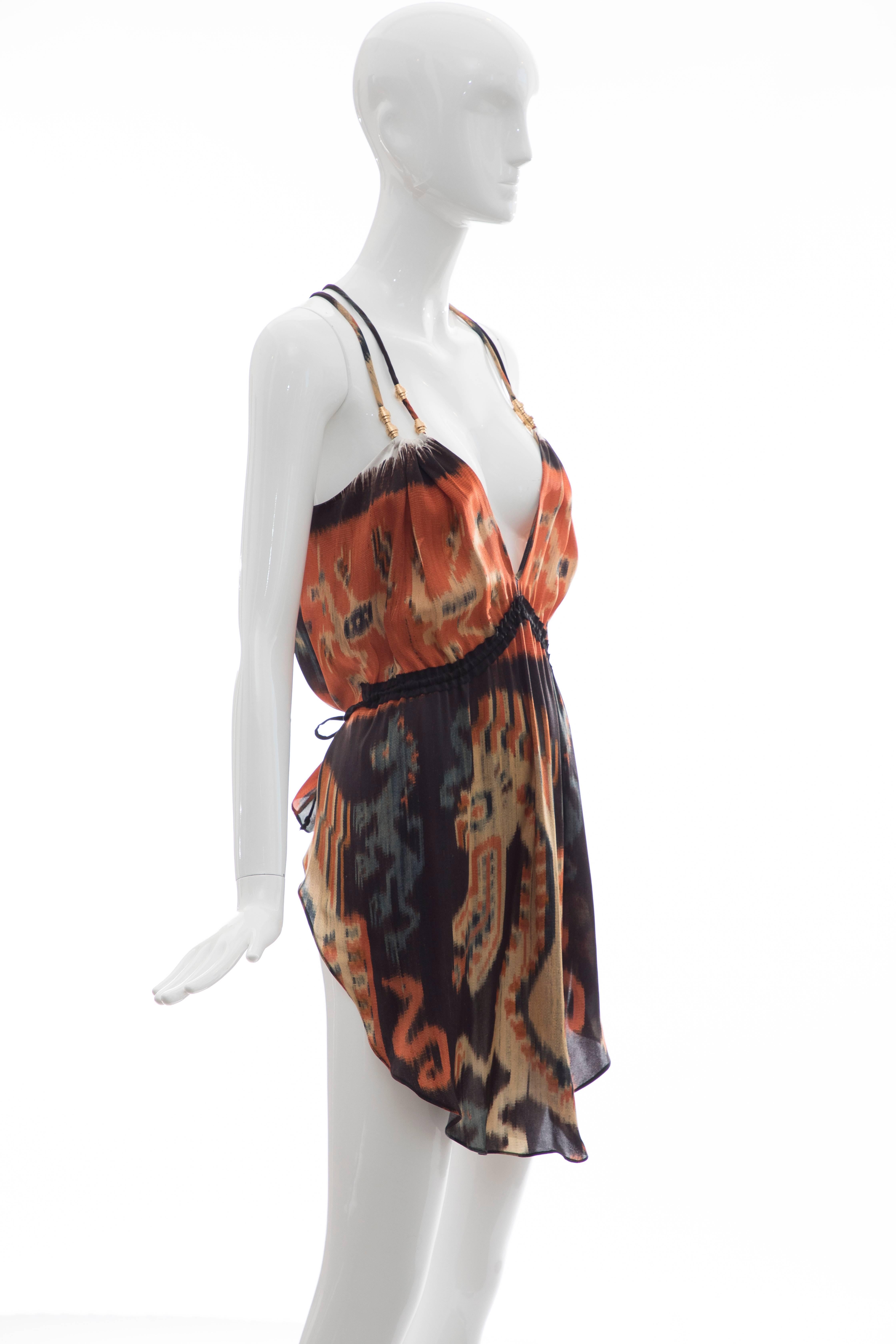 ikat print tops