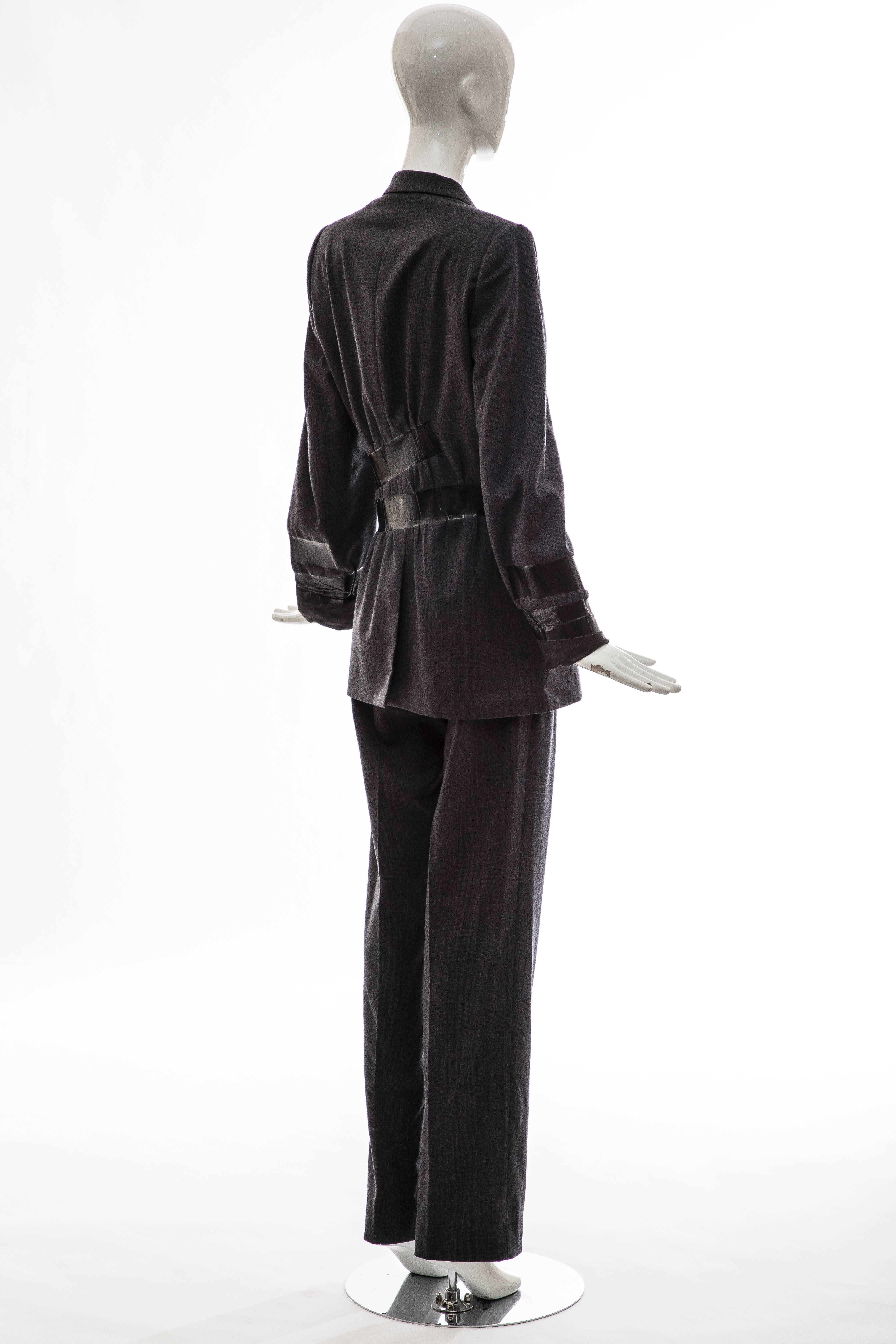 Maison Martin Margiela Artisanal Charcoal Grey Duct Tape Pantsuit, Fall 2009 In Excellent Condition In Cincinnati, OH