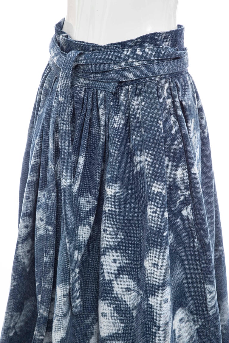 Marc Jacobs Runway 3D Glasses Printed Denim Skirt, Spring 2016