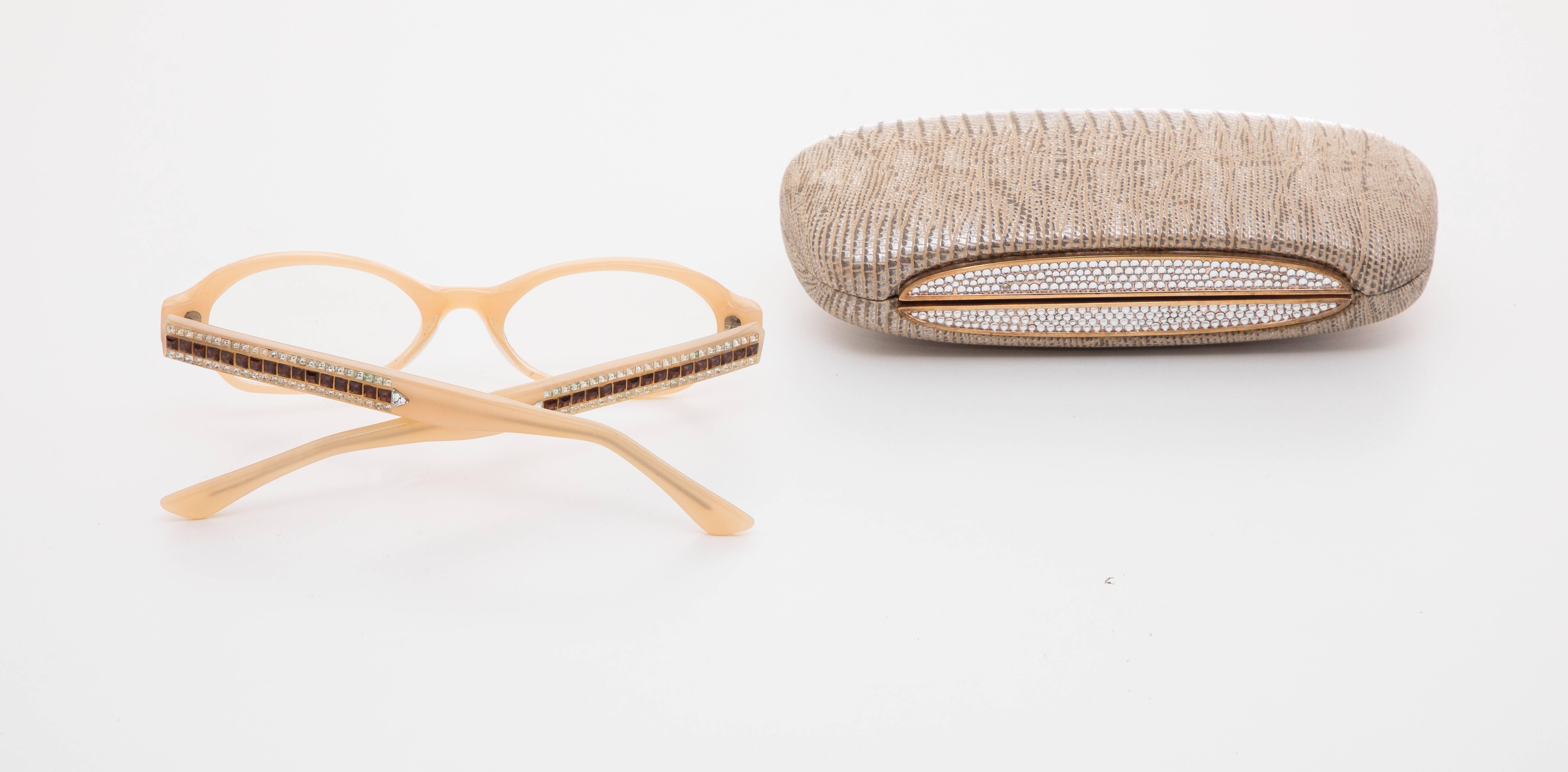 judith leiber glasses with crystals