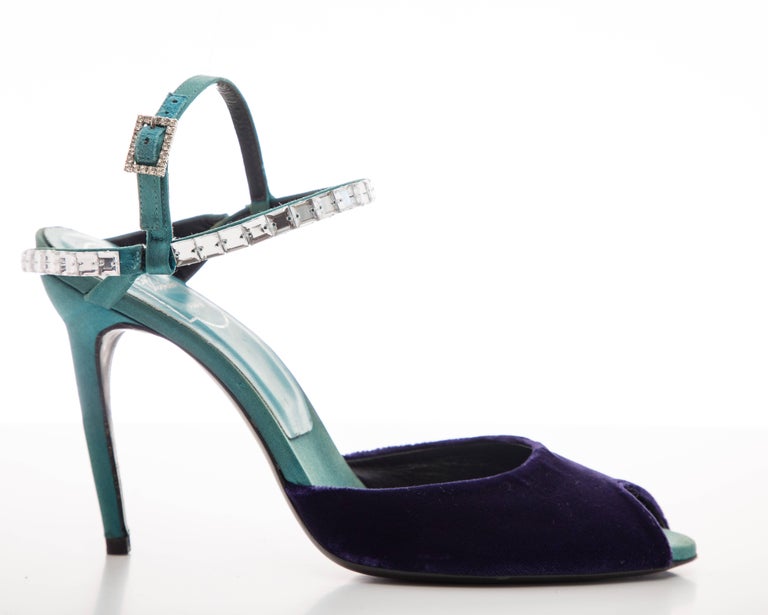roger vivier silk satin