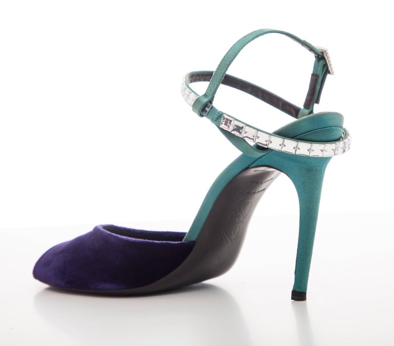 roger vivier silk satin