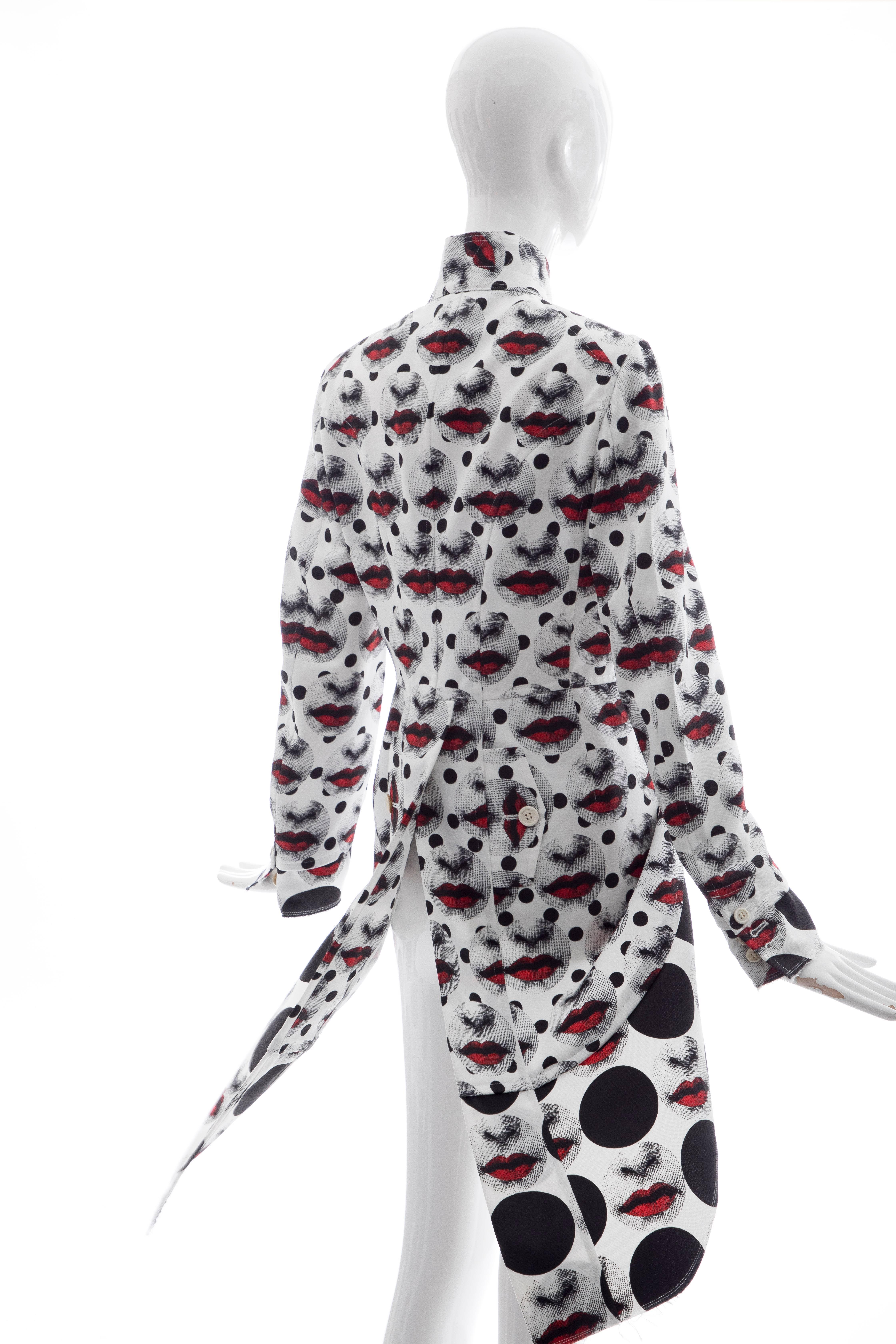 Comme Des Garcons Homme Plus Runway Printed Fornasetti Jacket, Spring 2017 In Excellent Condition For Sale In Cincinnati, OH
