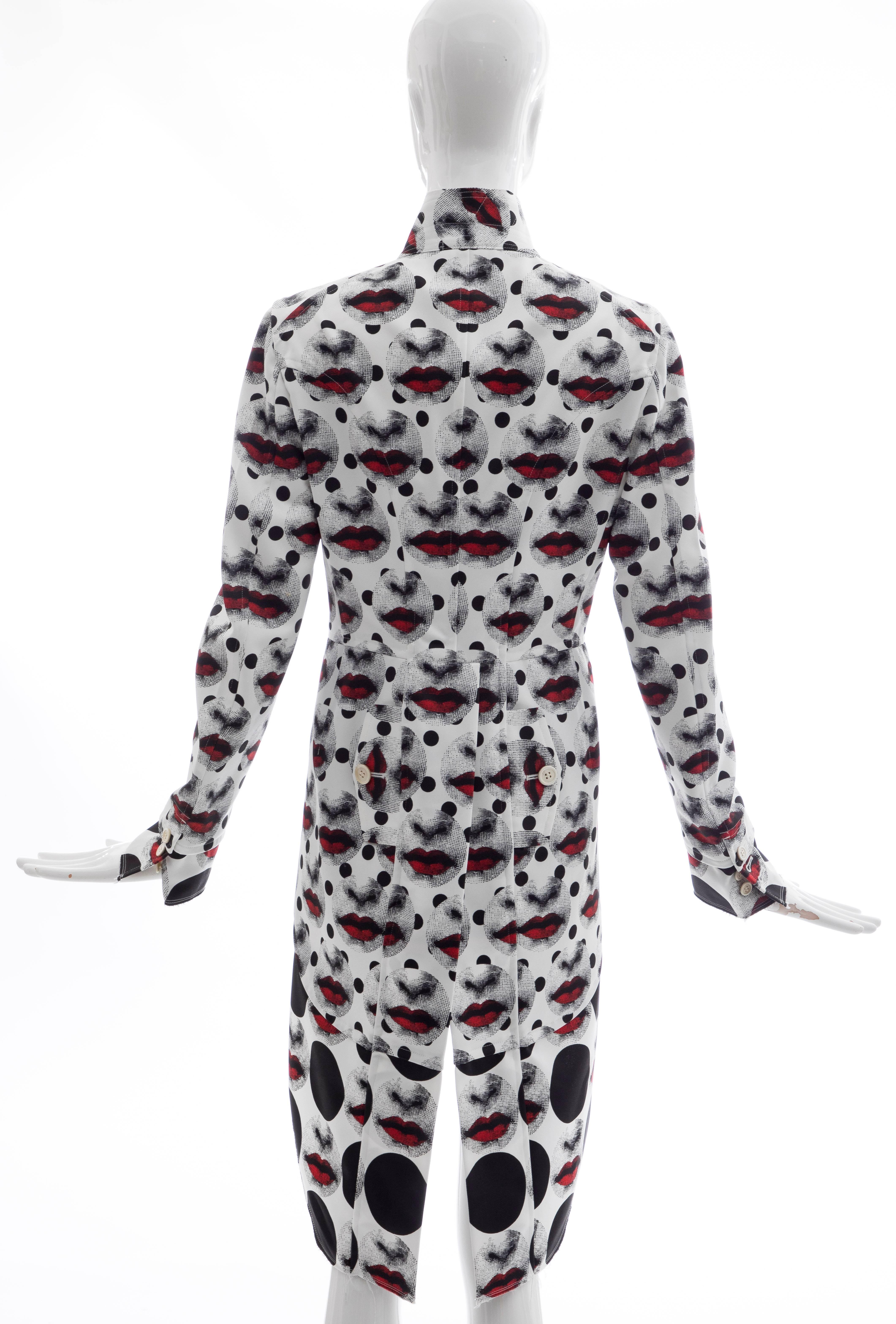 Men's Comme Des Garcons Homme Plus Runway Printed Fornasetti Jacket, Spring 2017 For Sale