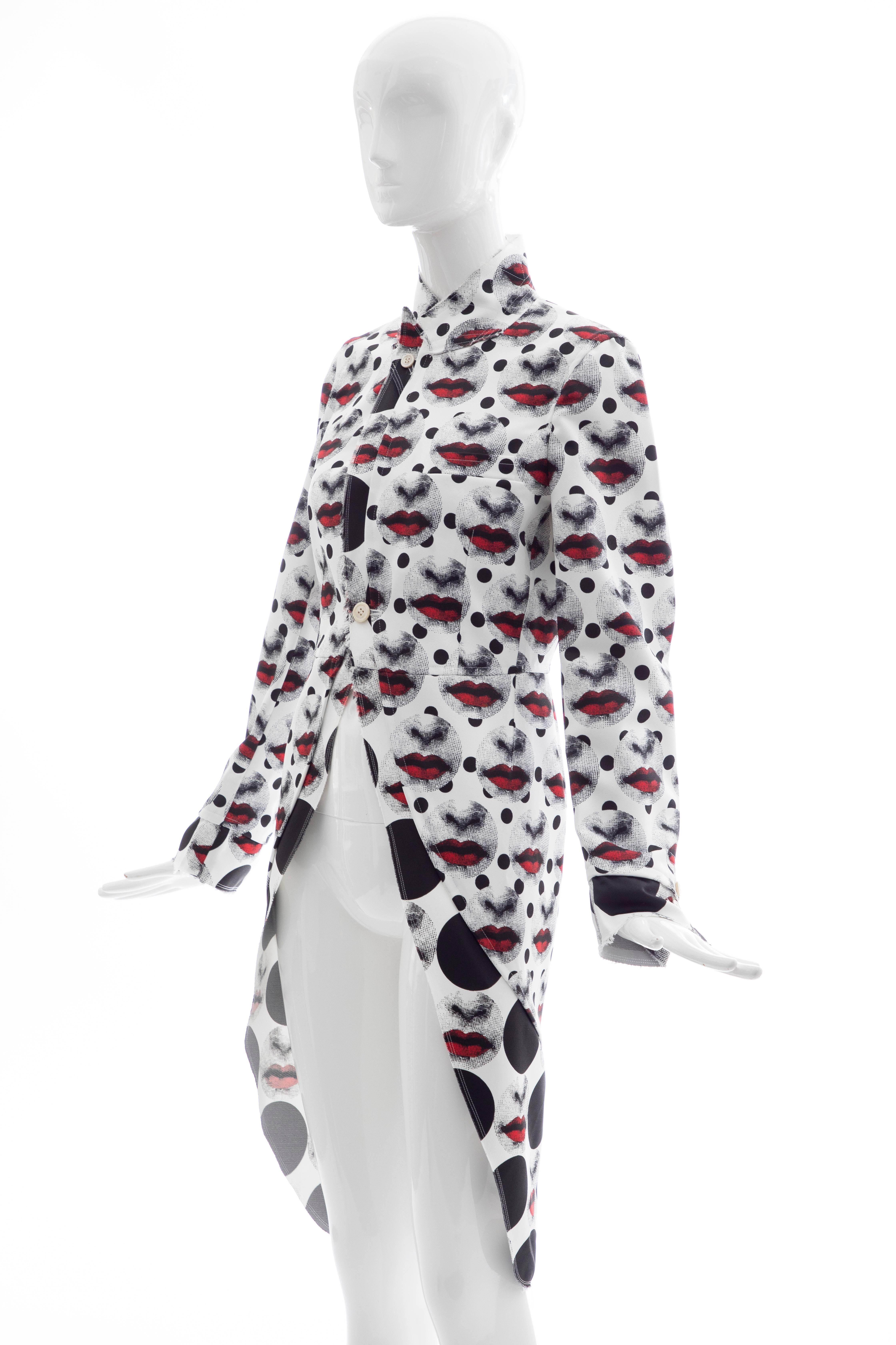 Comme Des Garcons Homme Plus Runway Printed Fornasetti Jacket, Spring 2017 For Sale 4
