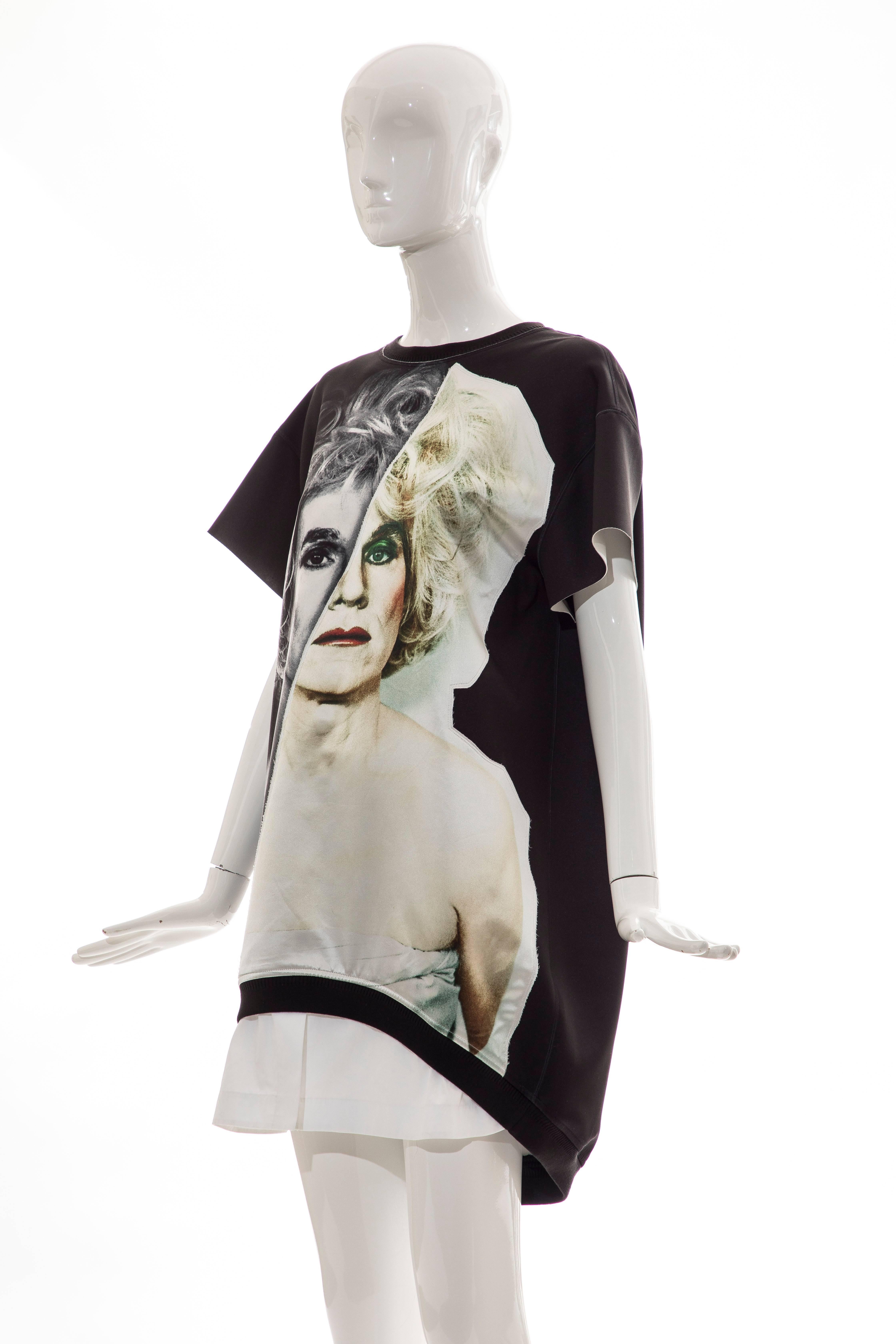 Christopher Makos For Ports 1961 Andy Warhol Altered Images Black Mini Dress,  For Sale 3