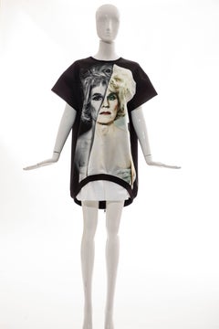 Christopher Makos For Ports 1961 Andy Warhol Altered Images Black Mini Dress,