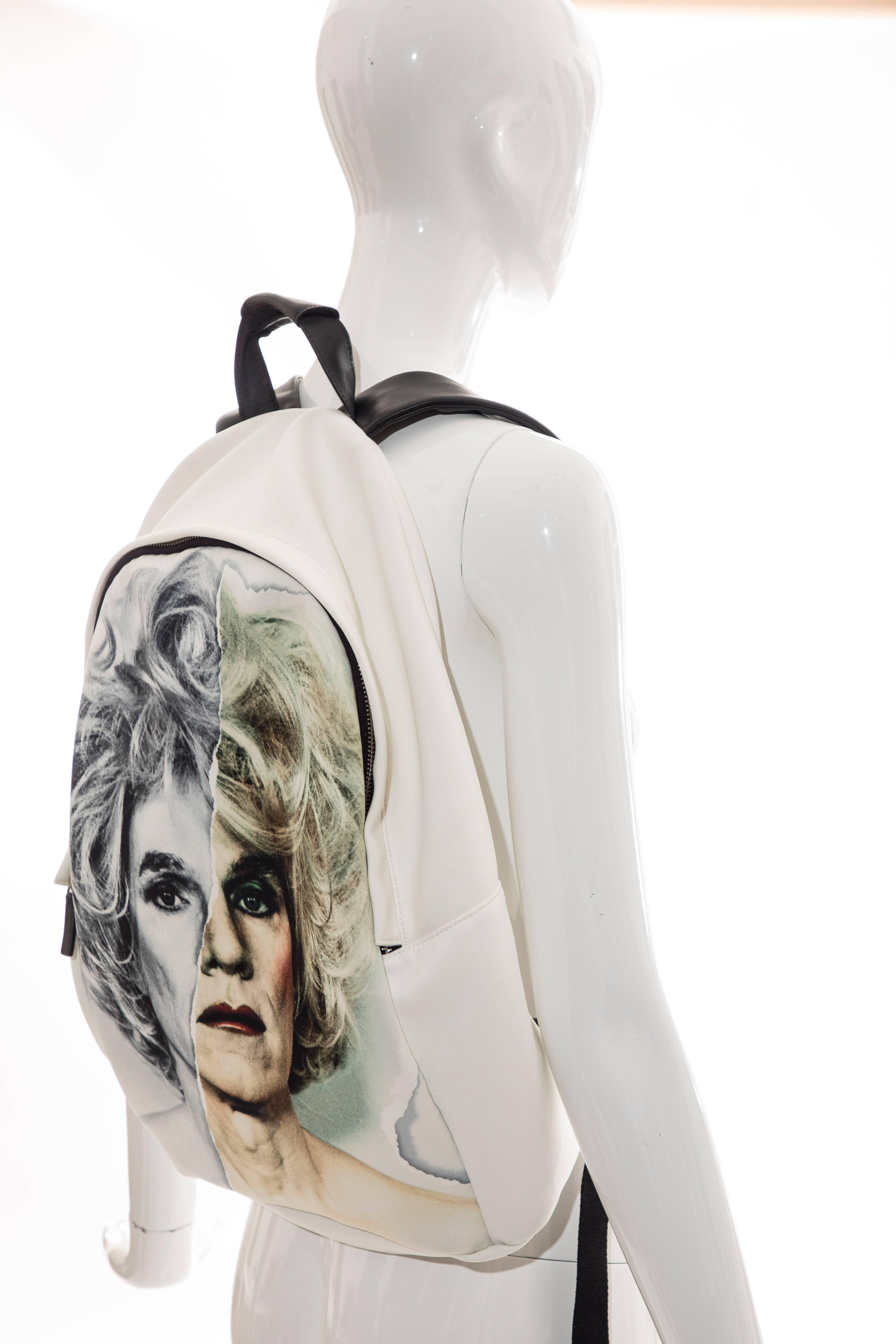Christopher Makos For Ports 1961 Andy Warhol Altered Images Neoprene Backpack For Sale 1