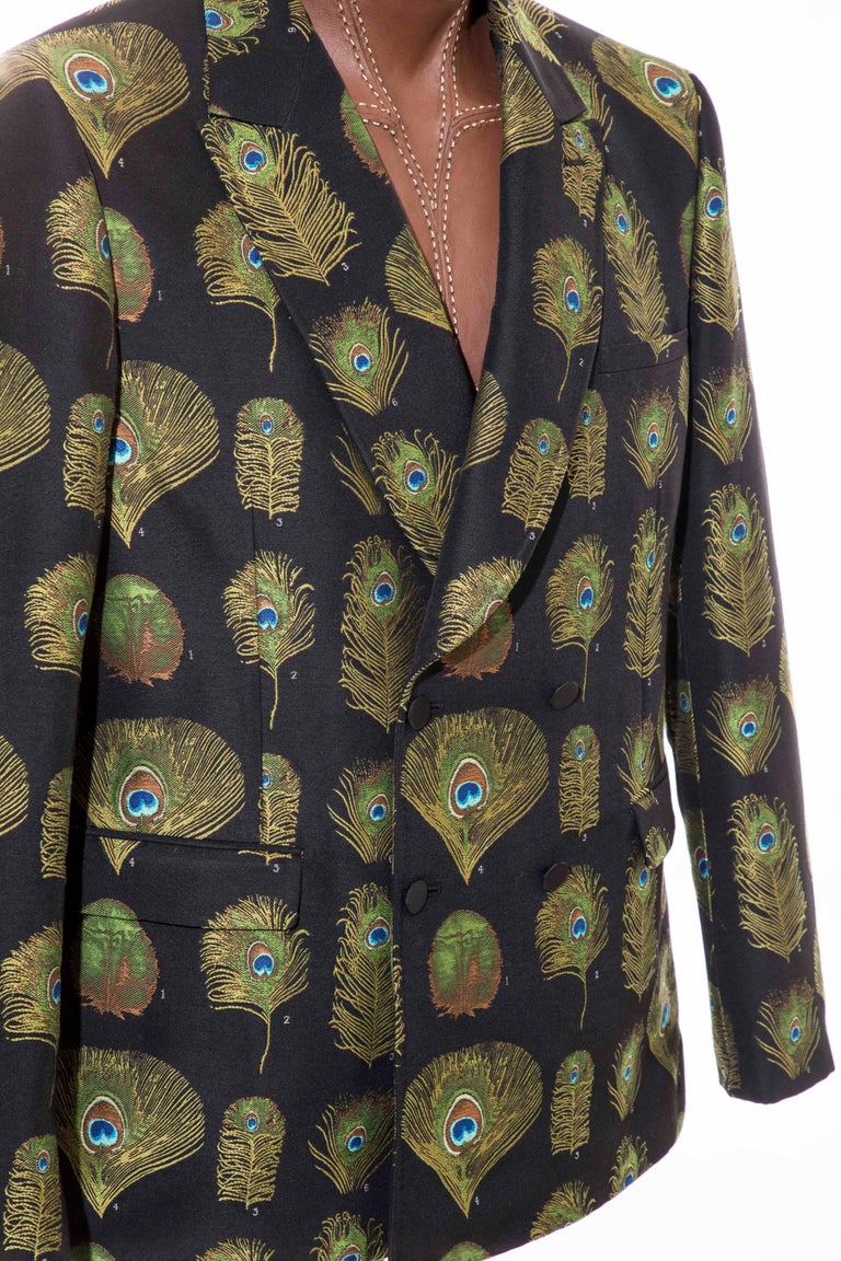 alexander mcqueen peacock suit