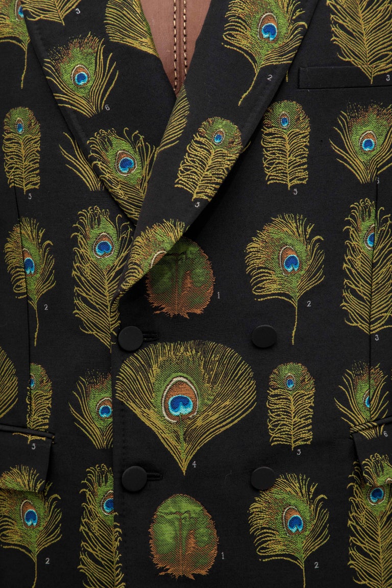 alexander mcqueen peacock suit