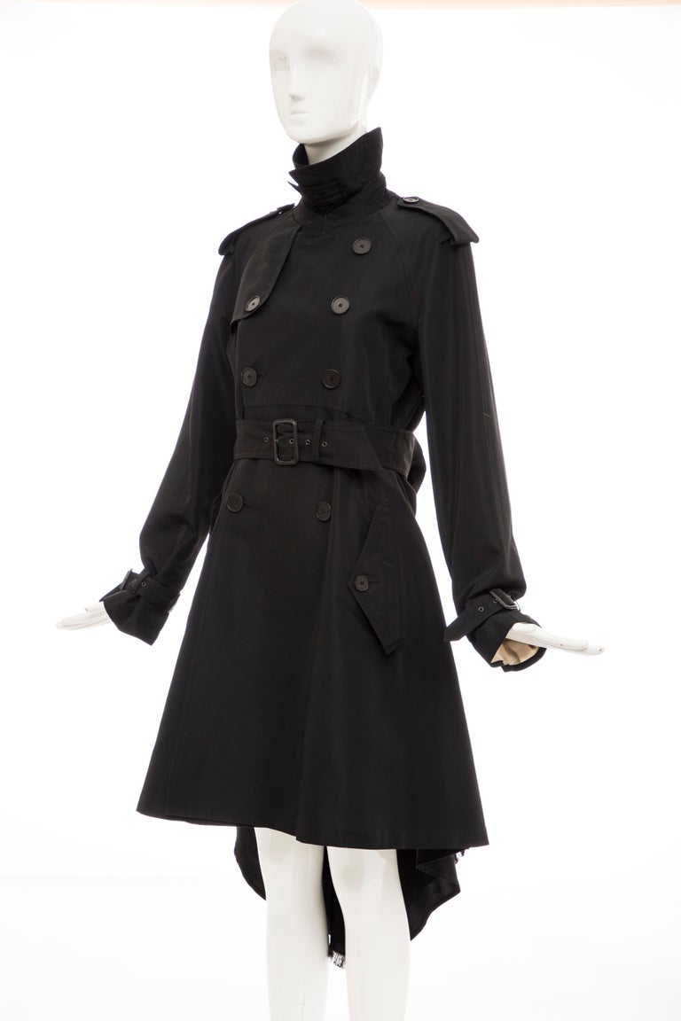 Jean Paul Gaultier Runway Black Double Breasted Trench Coat, Fall 2007 at  1stDibs