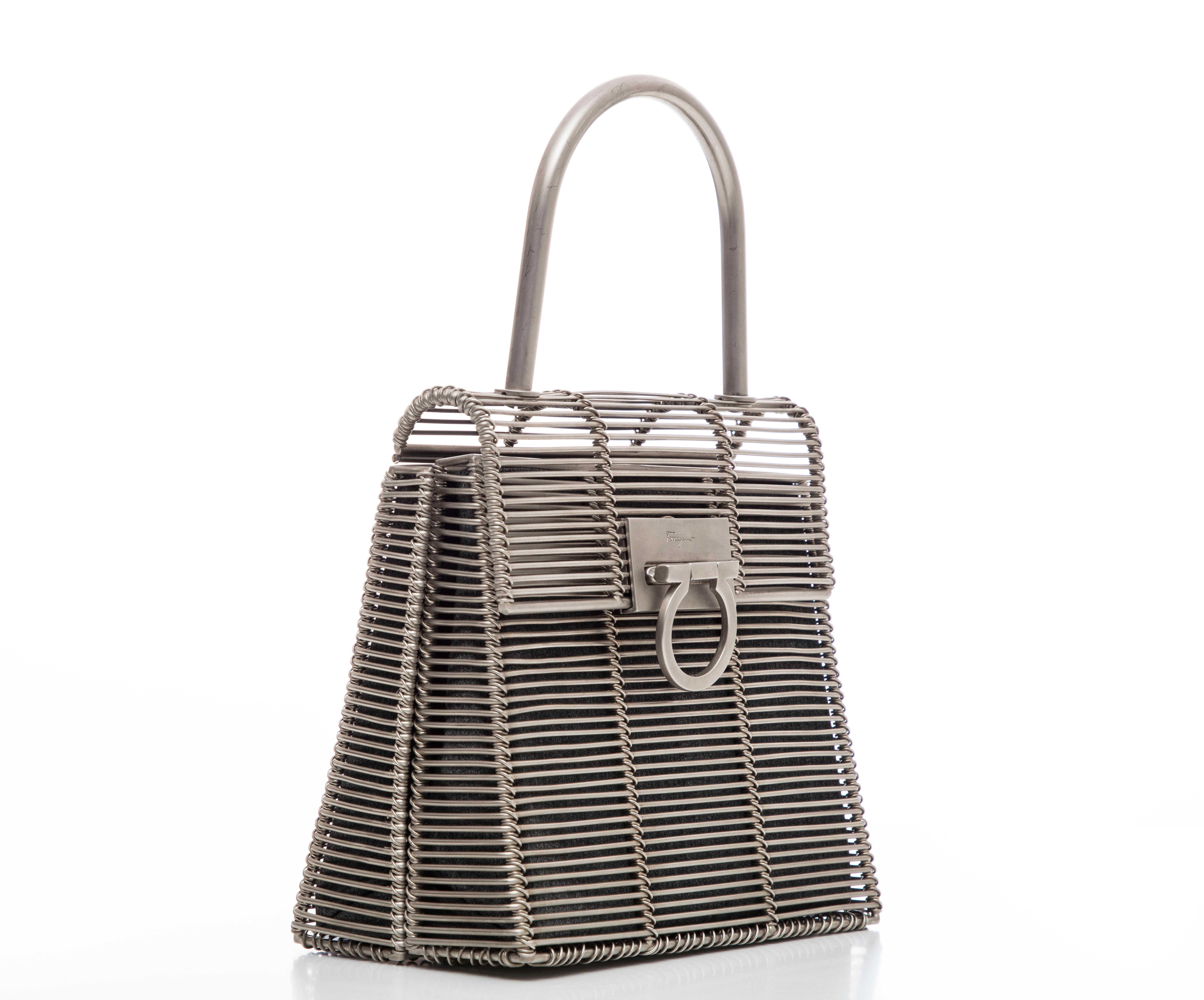 Salvatore Ferragamo Metal Bag With Gancino Fastening, Circa 1999 3