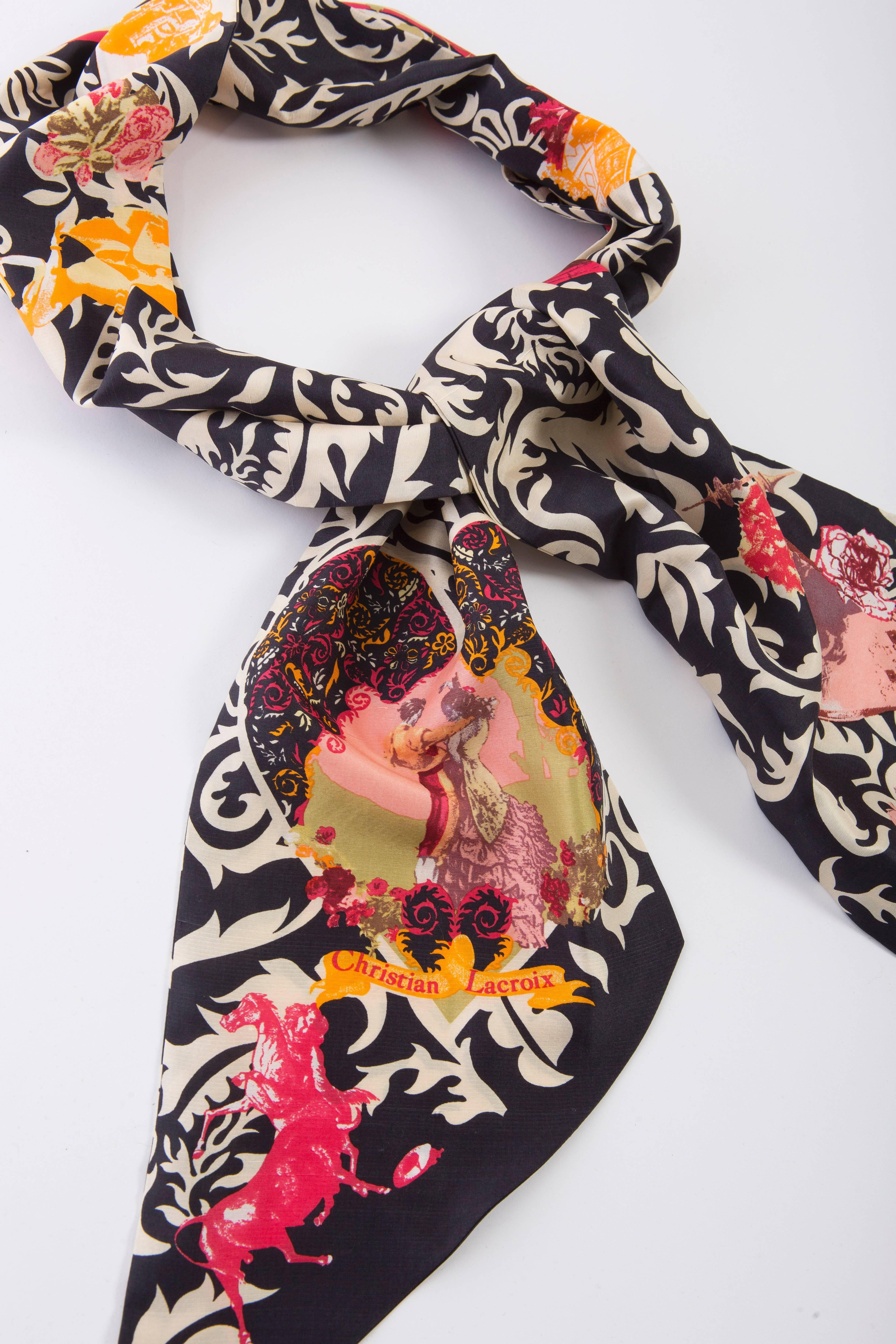 christian lacroix silk scarves