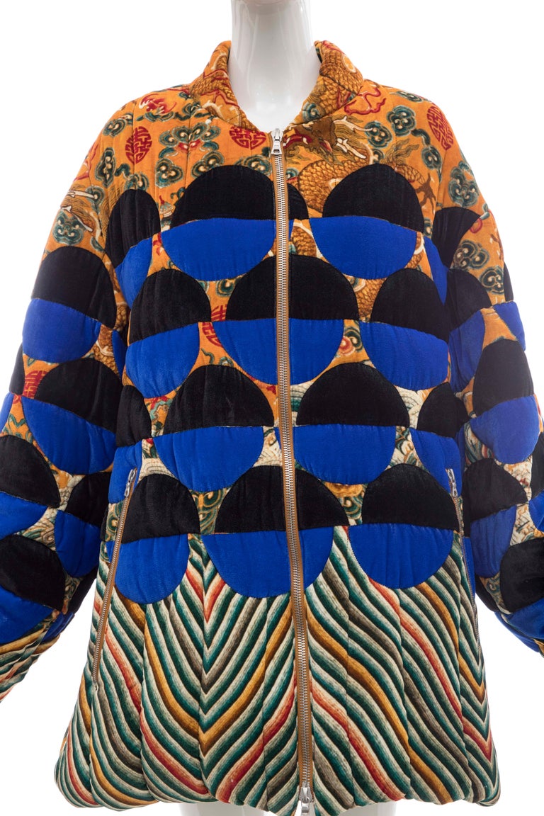 Dries Van Noten Runway Viscose Silk Velvet Quilted Jacket, Fall 2017 at  1stDibs | dries van noten quilted jacket, dries van noten jacket