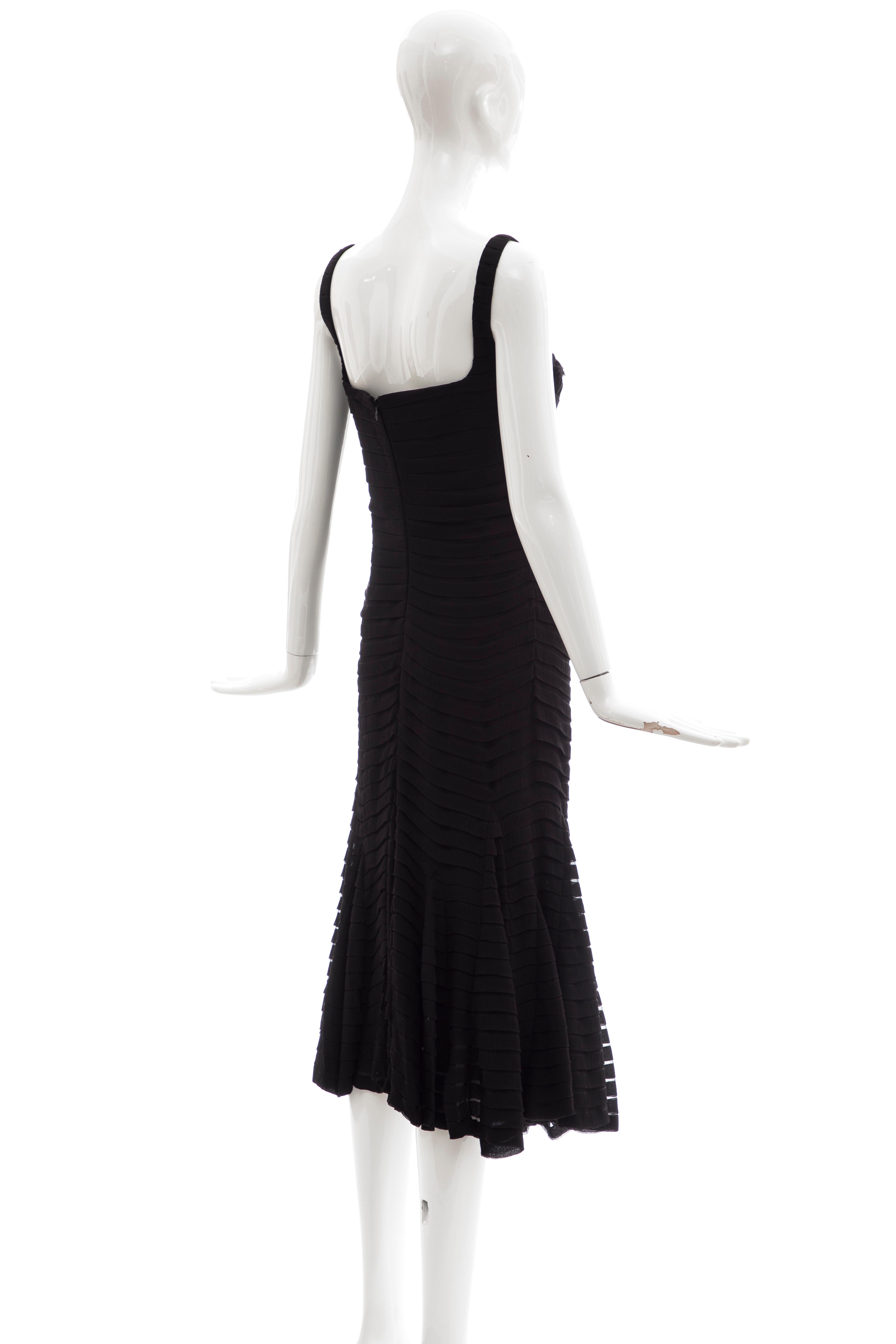 Alexander McQueen Black Silk Chiffon Evening Dress, Fall 2005  For Sale 1