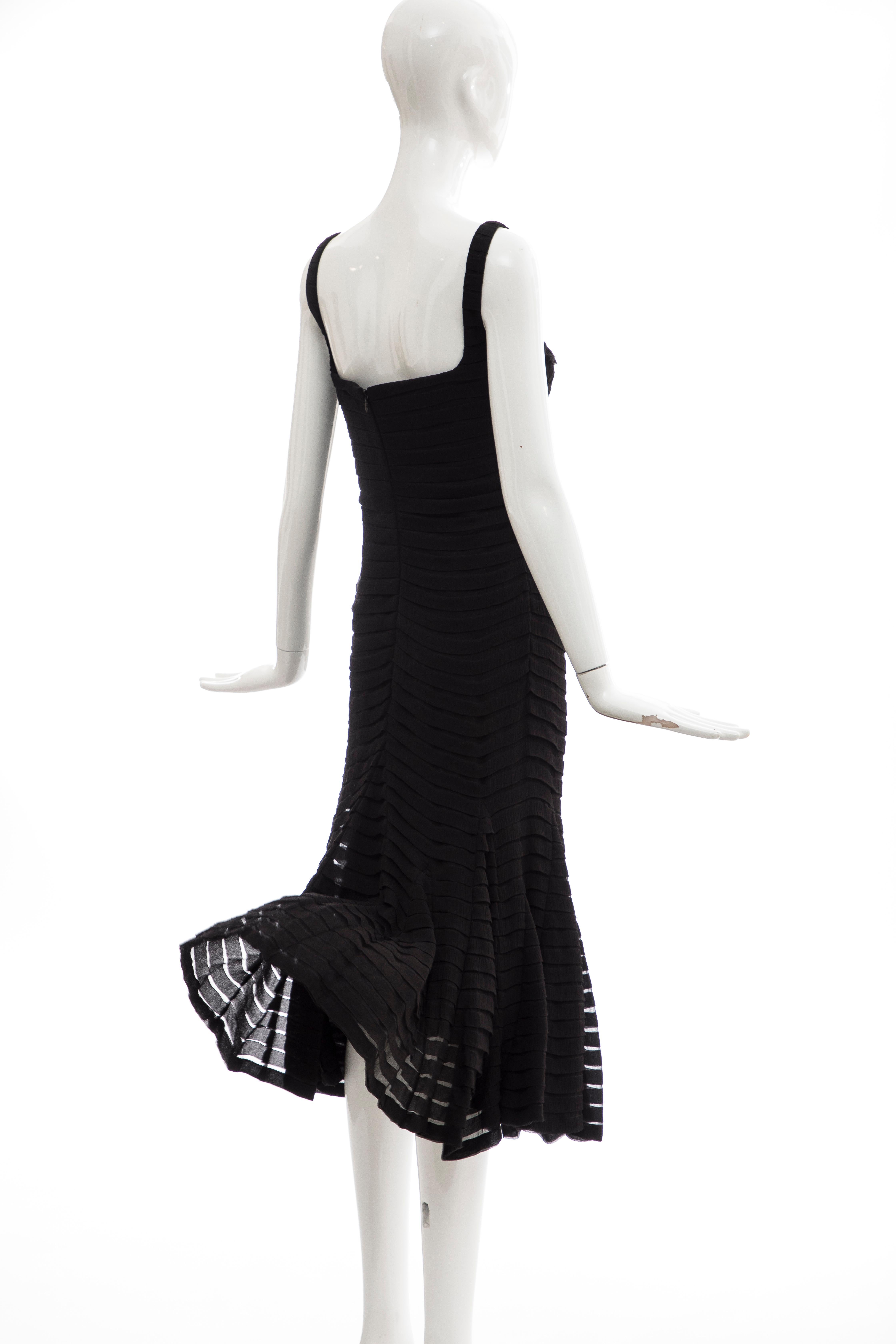 Alexander McQueen Black Silk Chiffon Evening Dress, Fall 2005  For Sale 2