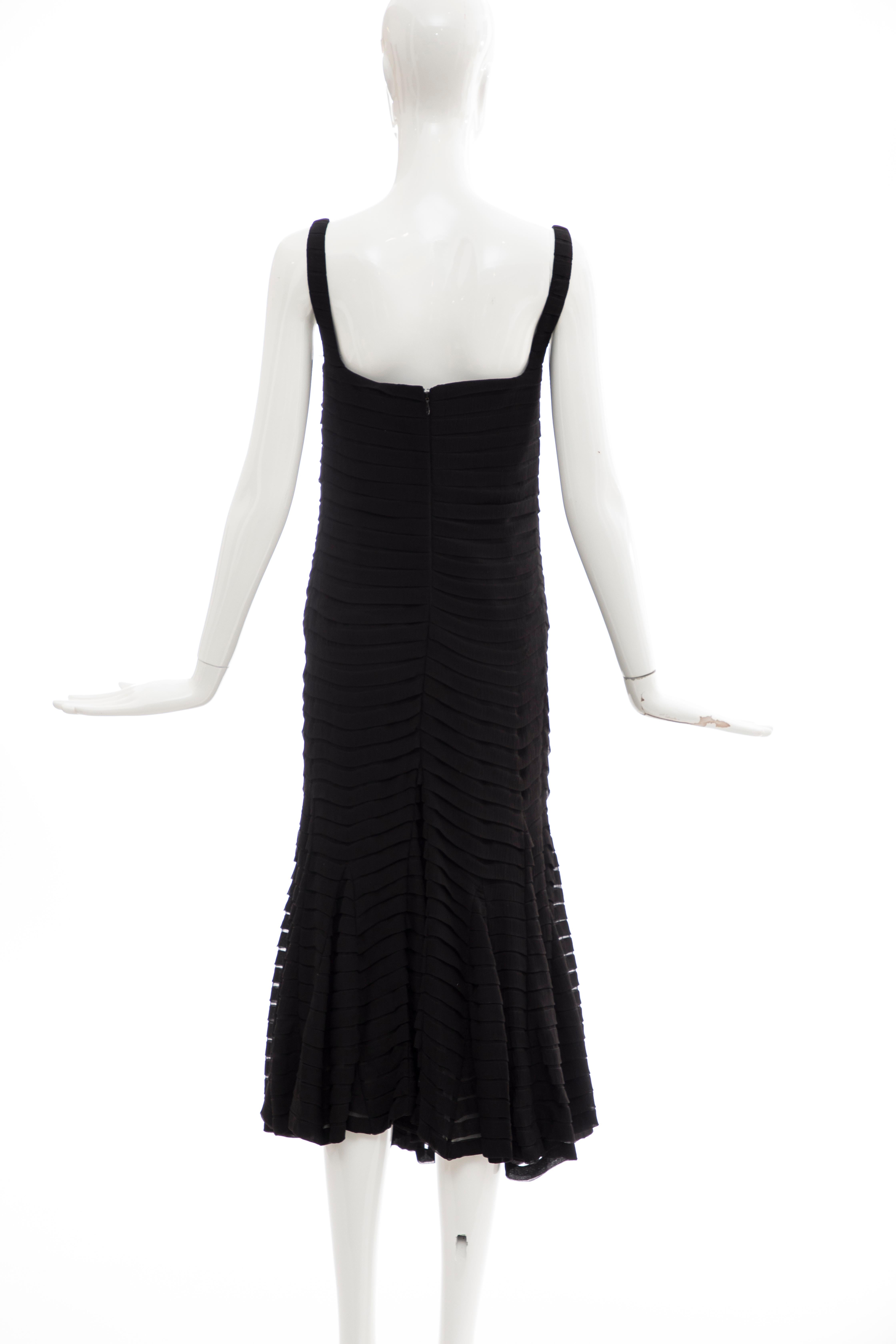 Alexander McQueen Black Silk Chiffon Evening Dress, Fall 2005  For Sale 3