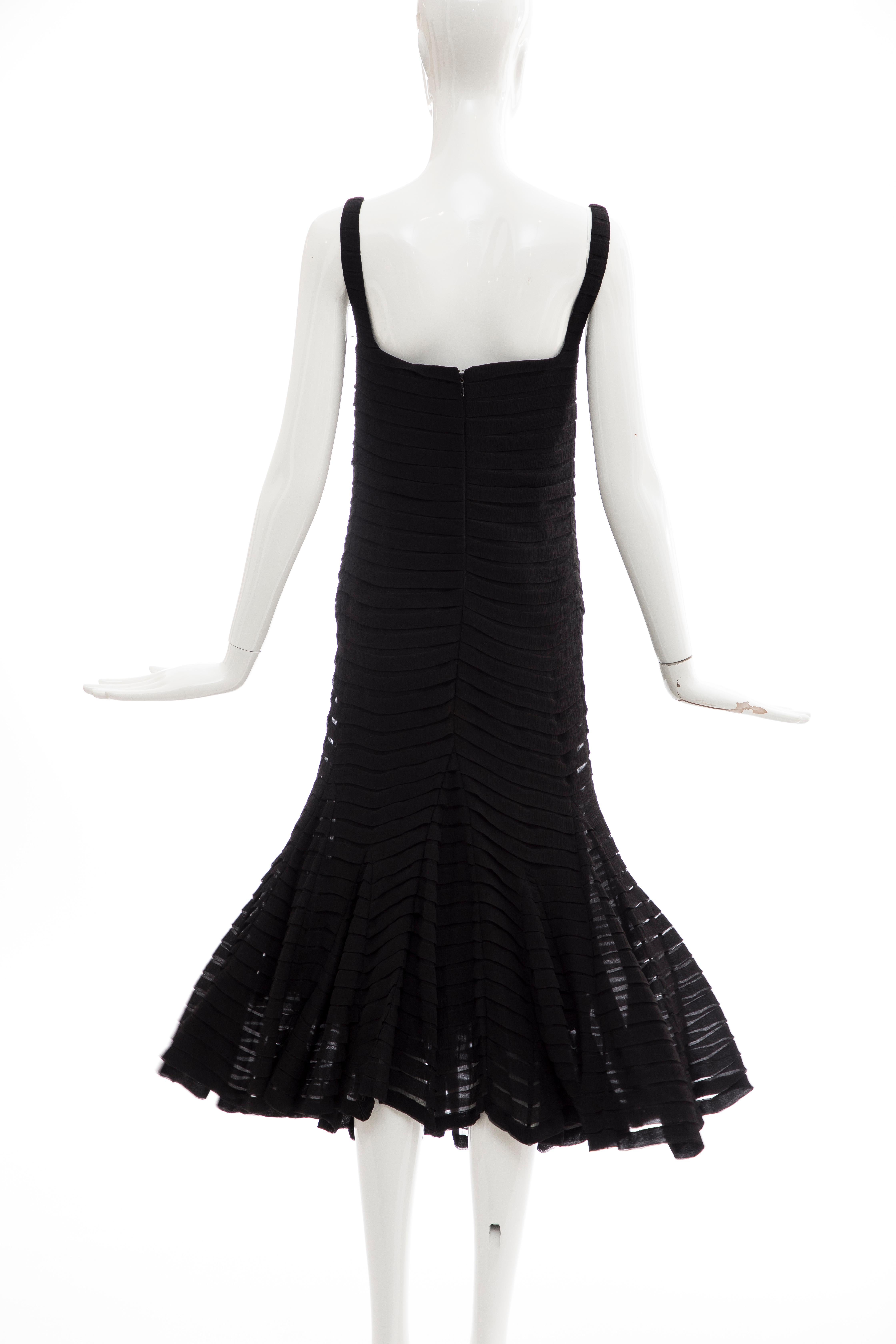 Alexander McQueen Black Silk Chiffon Evening Dress, Fall 2005  For Sale 4