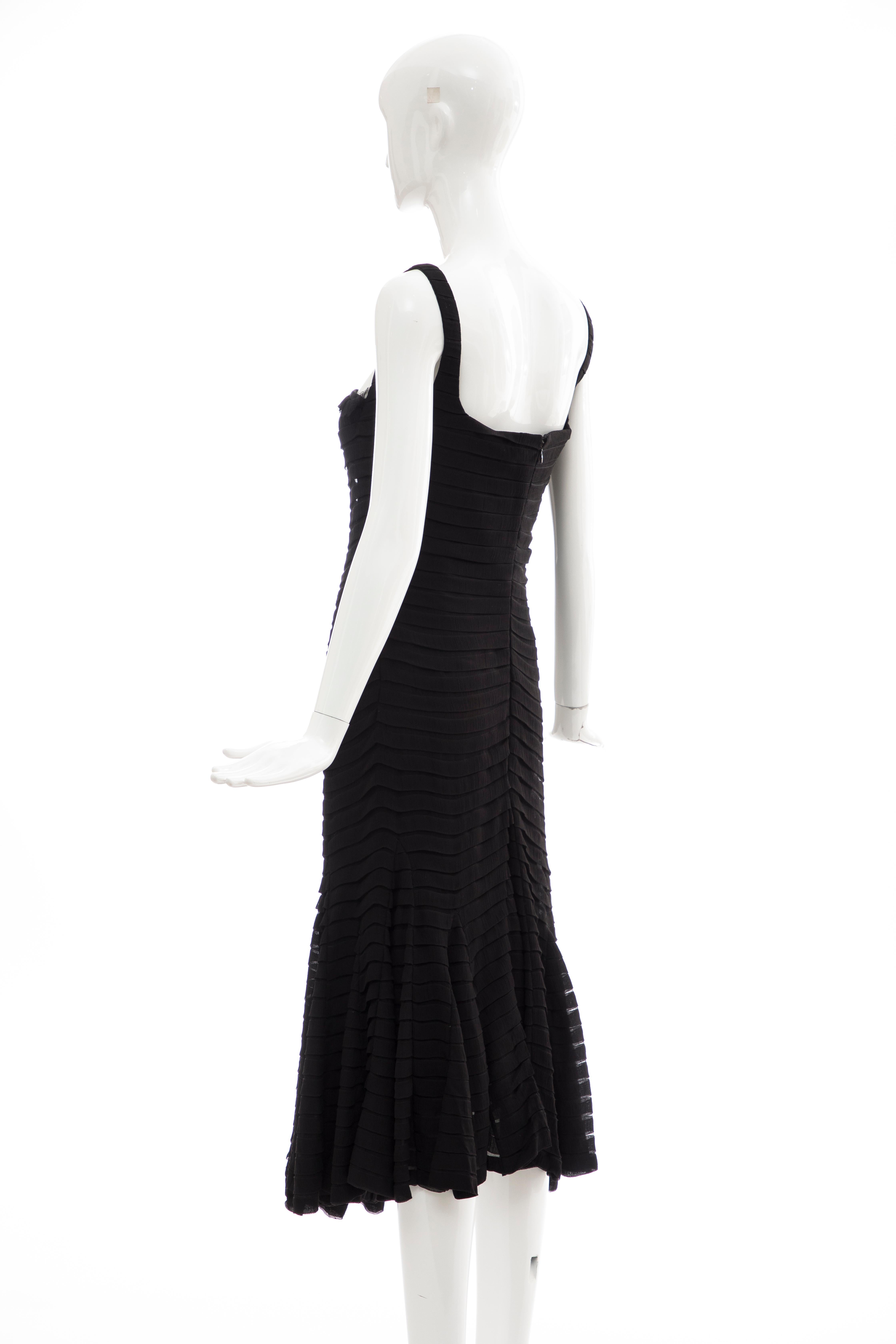 Alexander McQueen Black Silk Chiffon Evening Dress, Fall 2005  For Sale 5