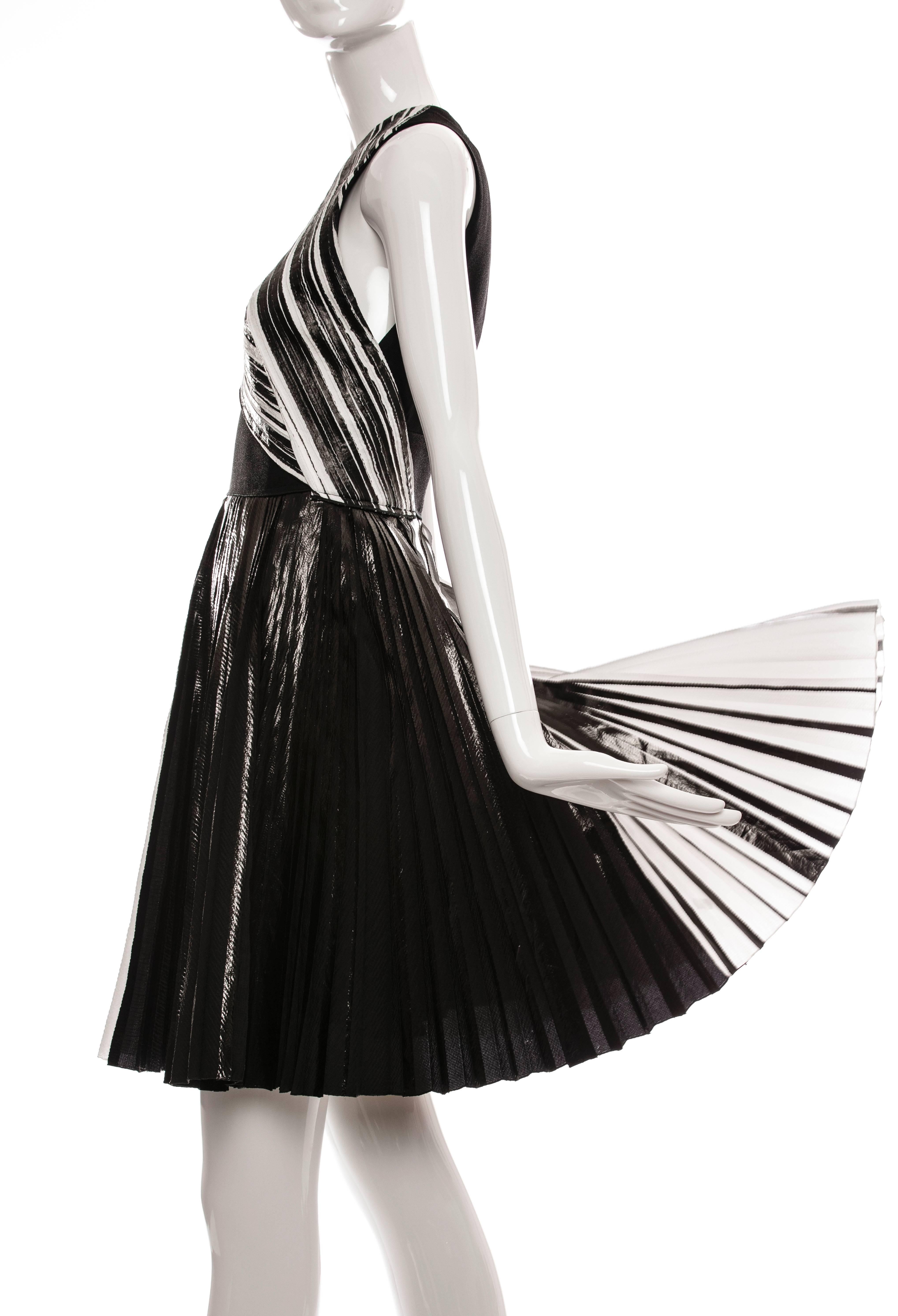 Women's Proenza Schouler Runway Sleeveless Crystal Pleated Dress, Spring 2014 For Sale