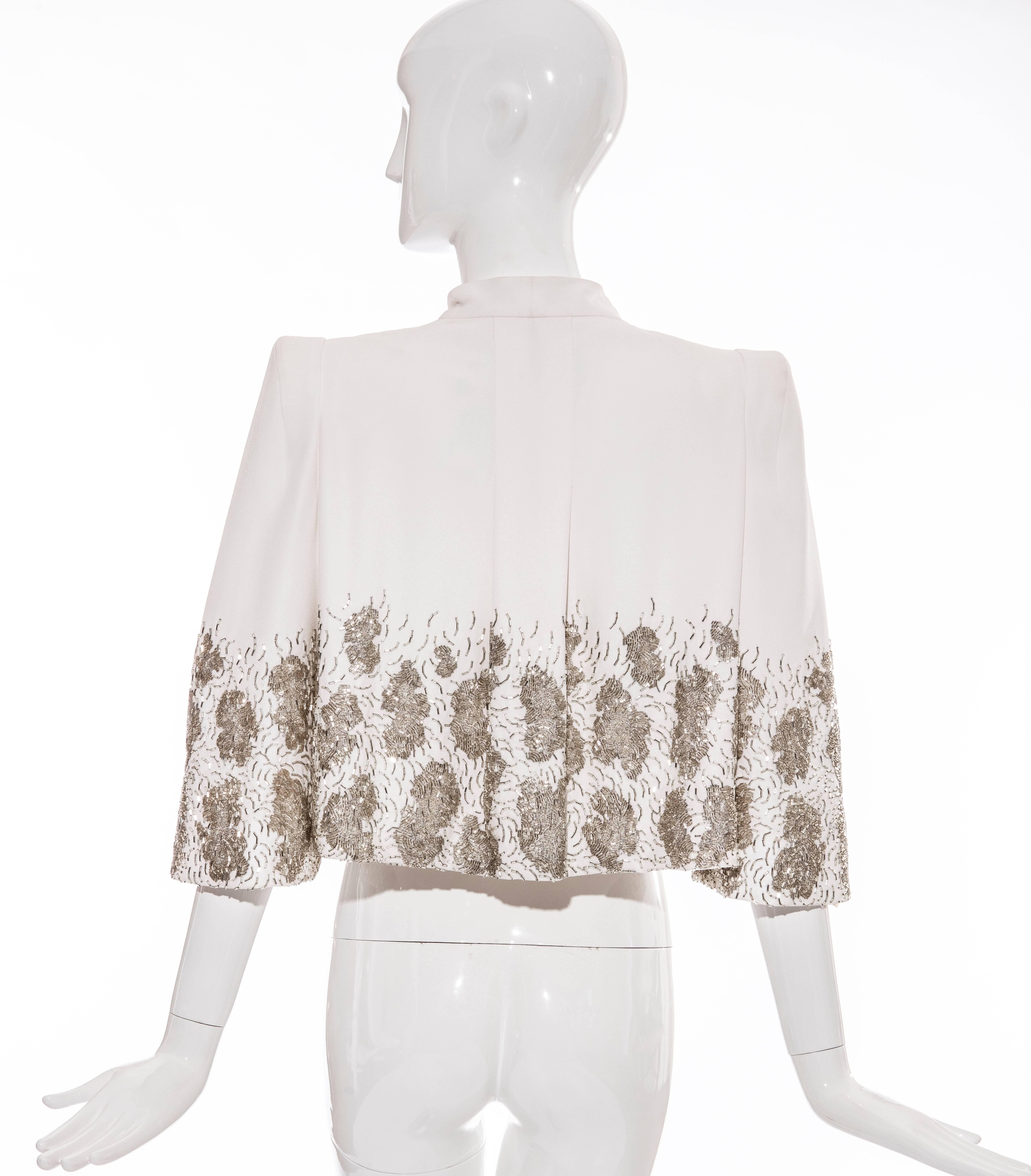 John Galliano Christian Dior Runway Embroidered Silk Crepe Jacket, Spring 2008 1