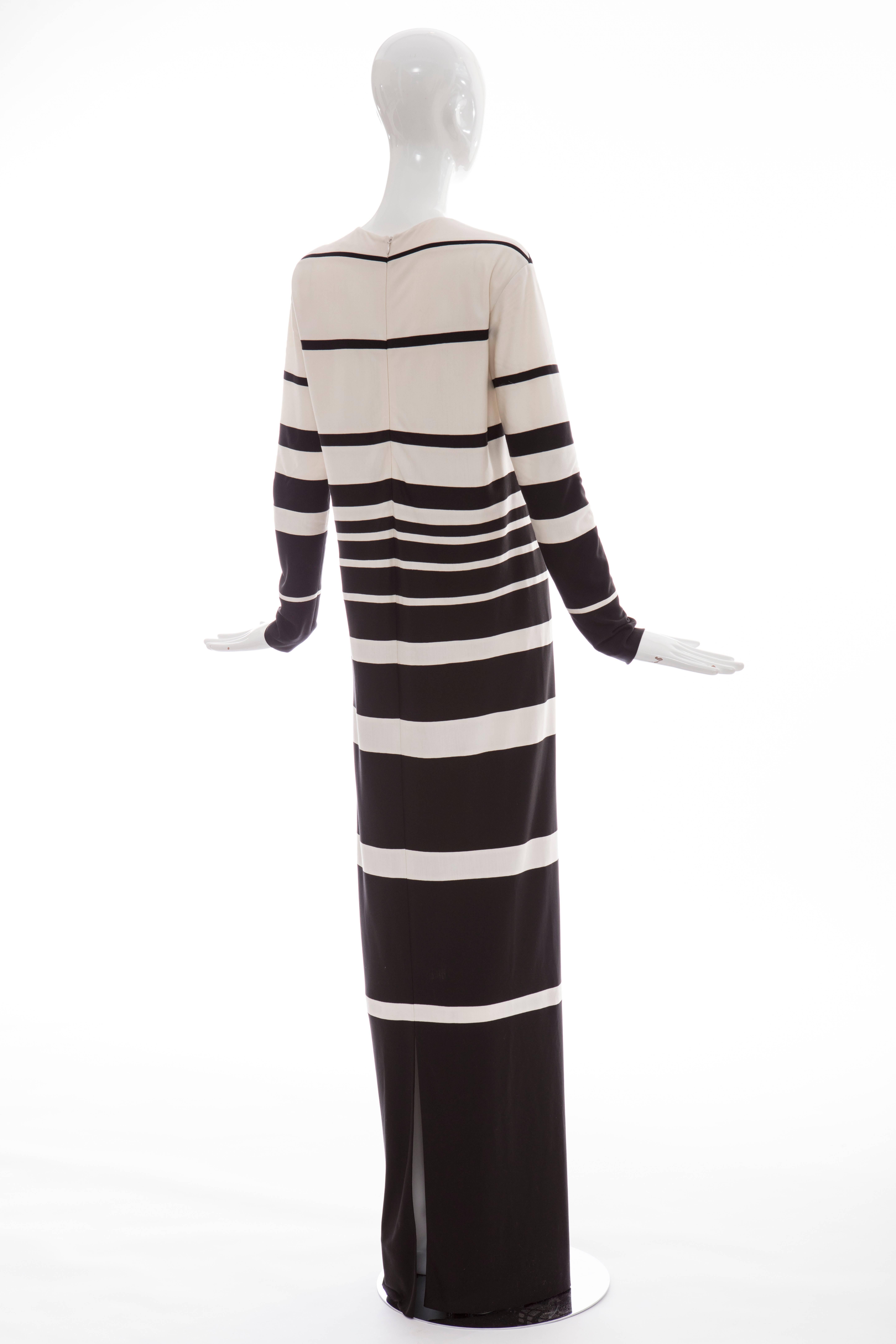 Marc Jacobs Runway Silk Crew Neck Striped Maxi Dress, Spring 2013 In Excellent Condition In Cincinnati, OH