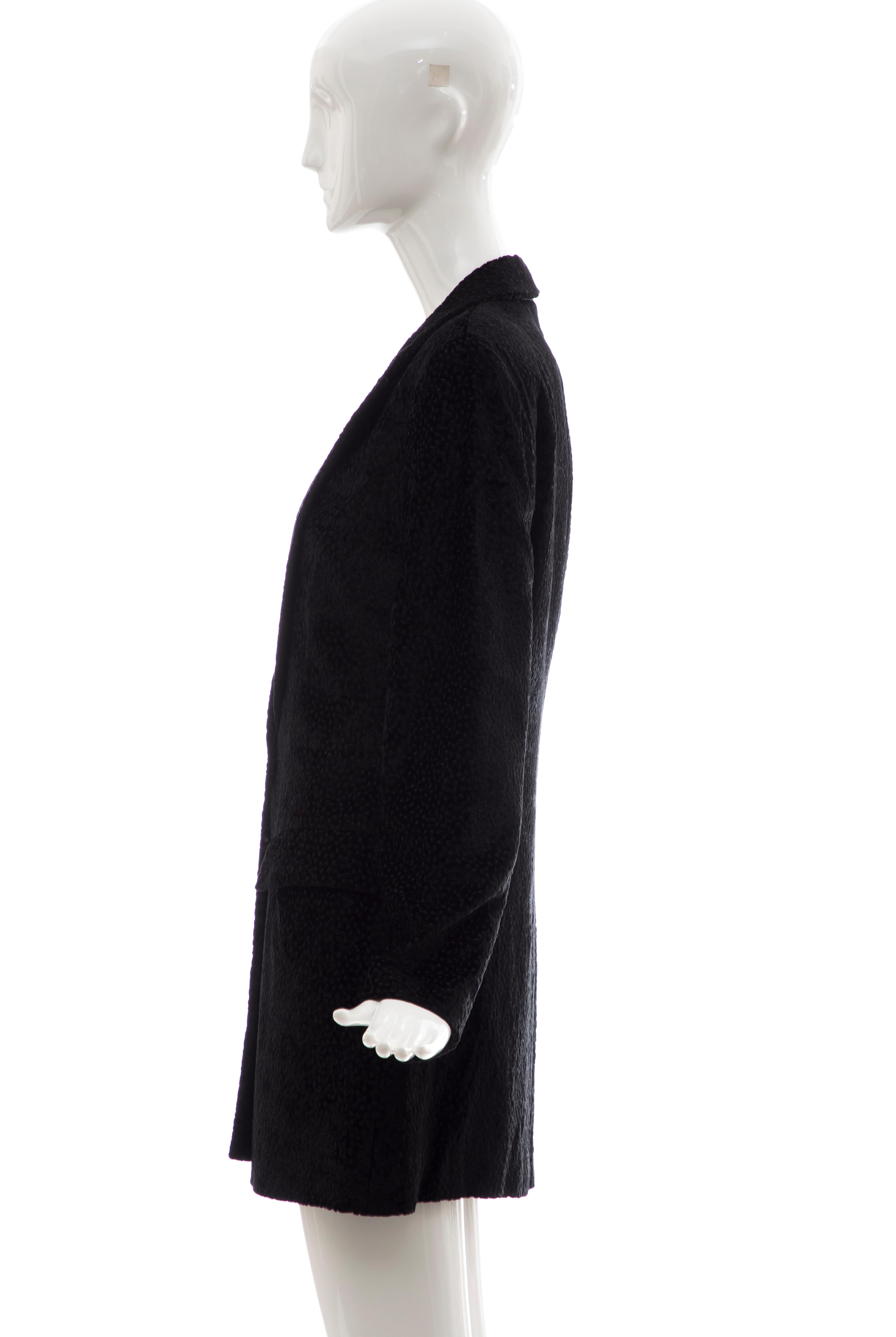Salvatore Ferragamo Black Flecked Velvet Blazer, Circa: 1990's For Sale 5