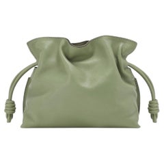 NEW Loewe Small Flamenco Nappa Leather Shoulder Bag - Rosemary Green
