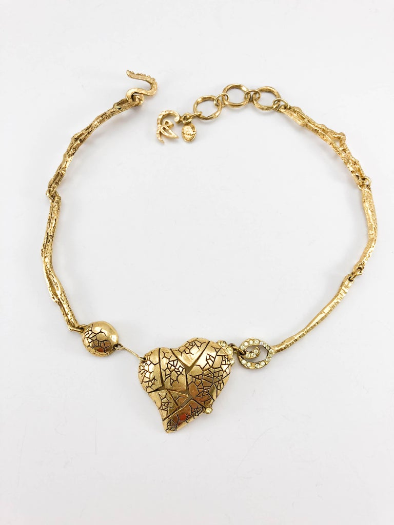 1990's Christian Lacroix GoldPlated 'Broken Heart