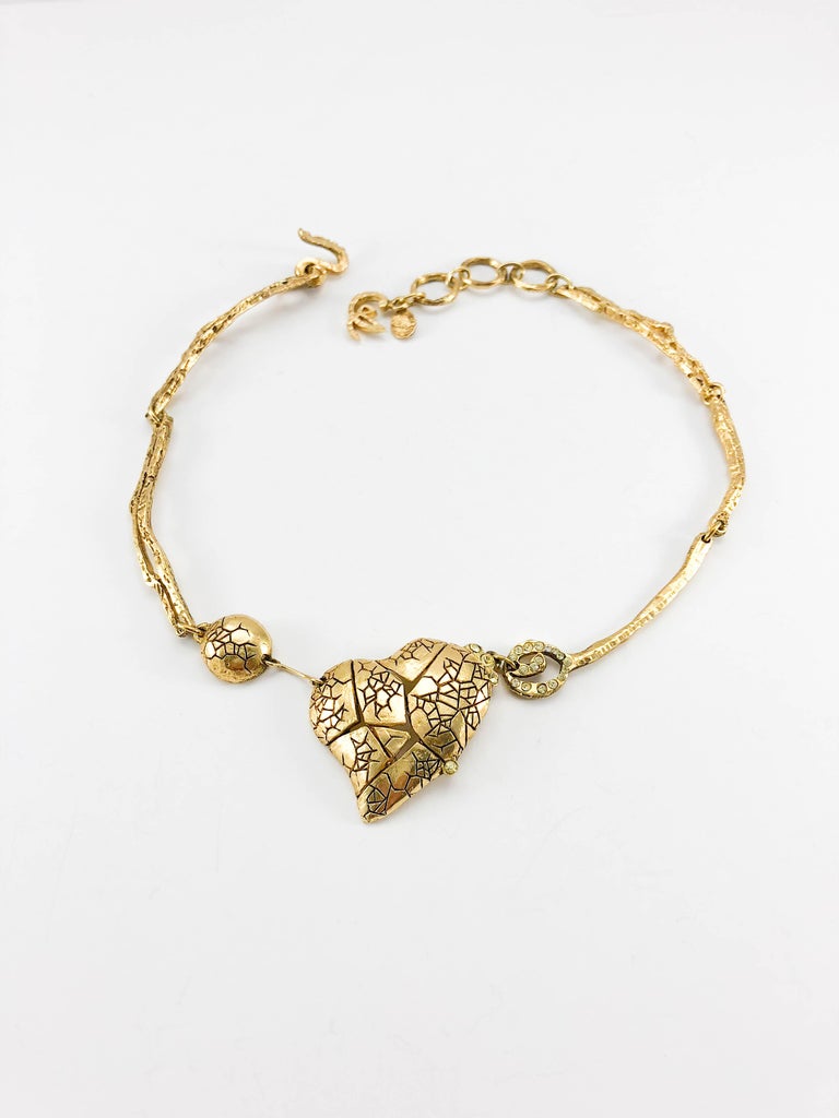 1990's Christian Lacroix GoldPlated 'Broken Heart