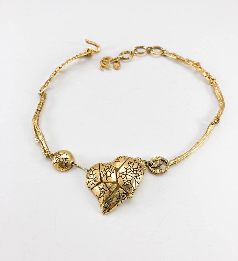 1990's Christian Lacroix GoldPlated 'Broken Heart
