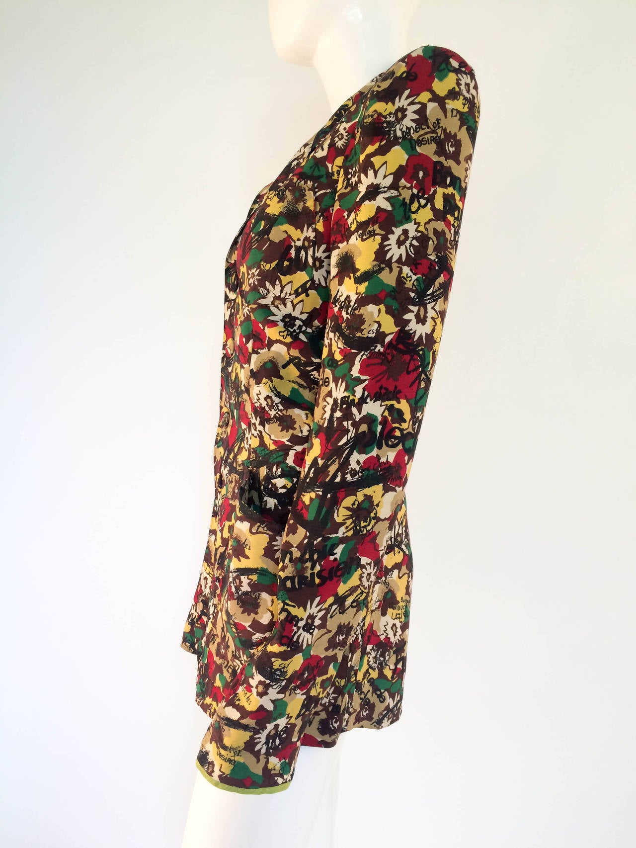 Jean Paul Gaultier Printed Jacket - 1985 In Excellent Condition In London, Chelsea