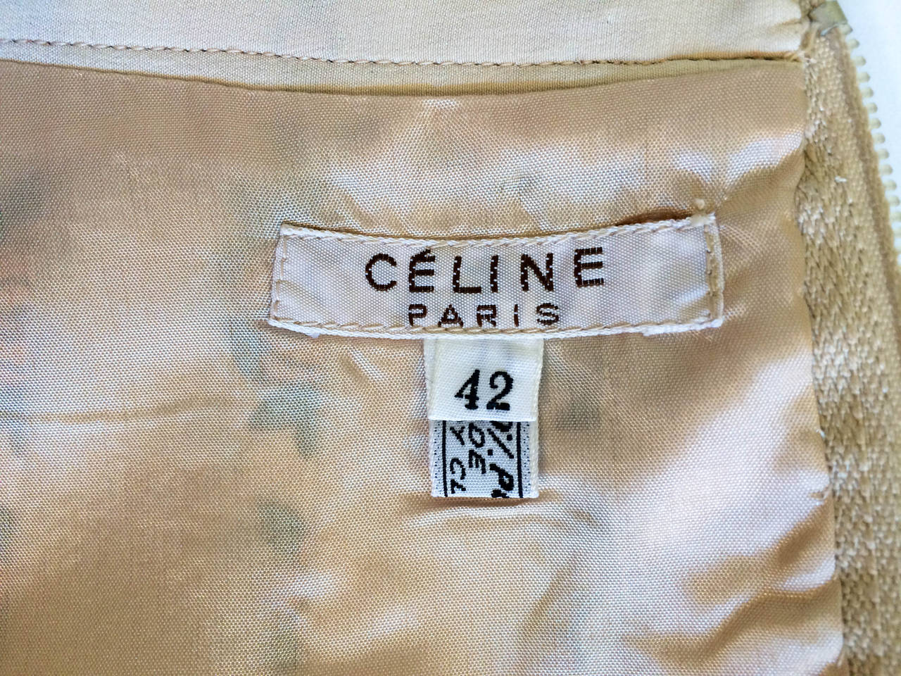 Celine Silk Pleated Floral Skirt - 1990s 4