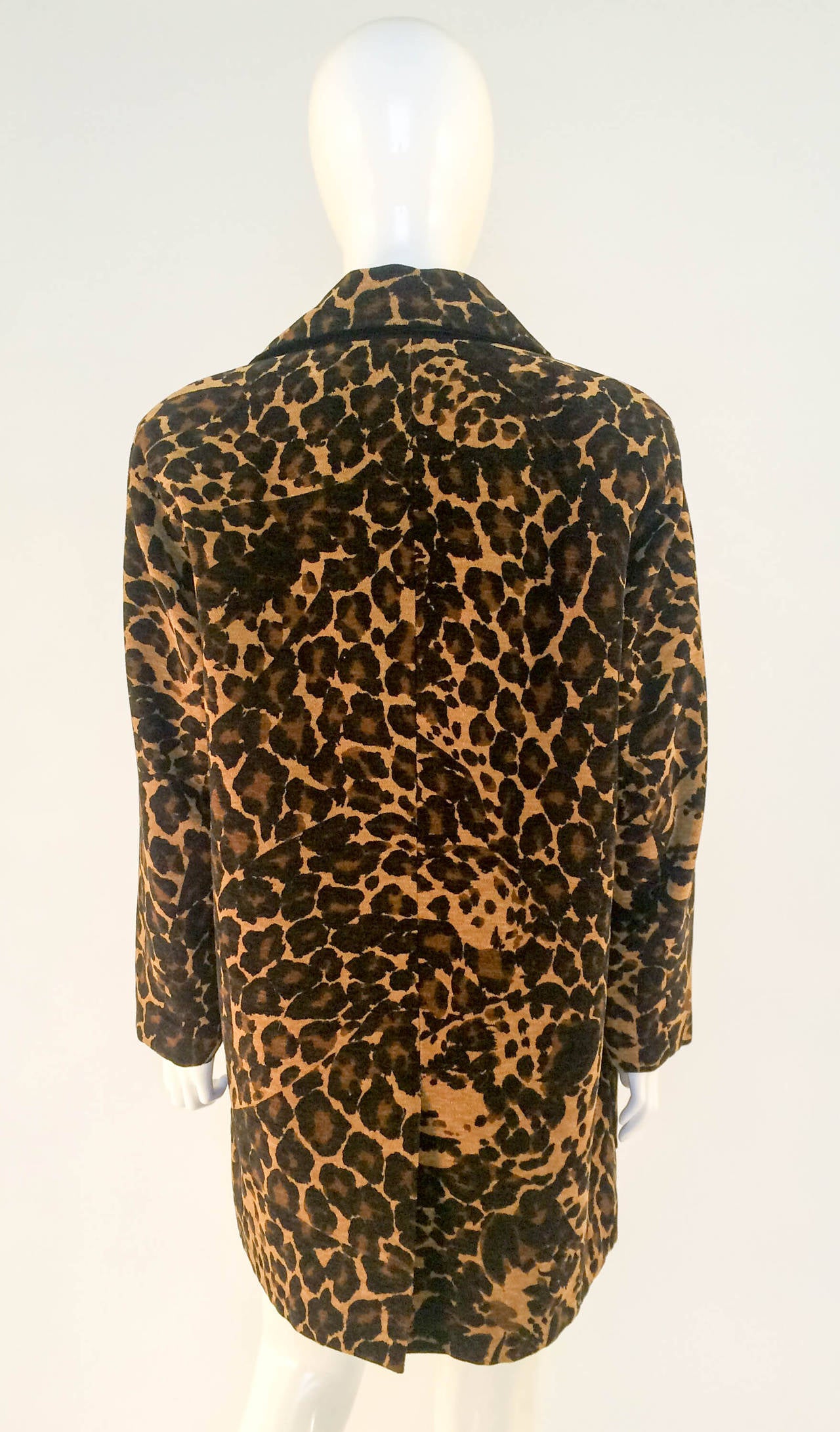 Women's Yves Saint Laurent Animal Print Coat - 1980s