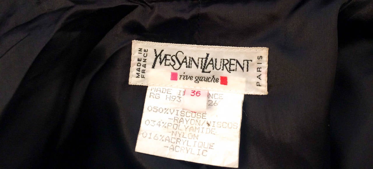 Yves Saint Laurent Animal Print Coat - 1980s 1