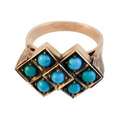 Antique Turquoise Ring - 1900s