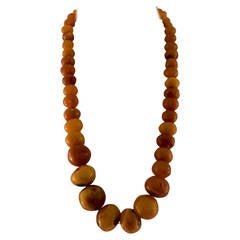 Vintage Amber Necklace - 1960s