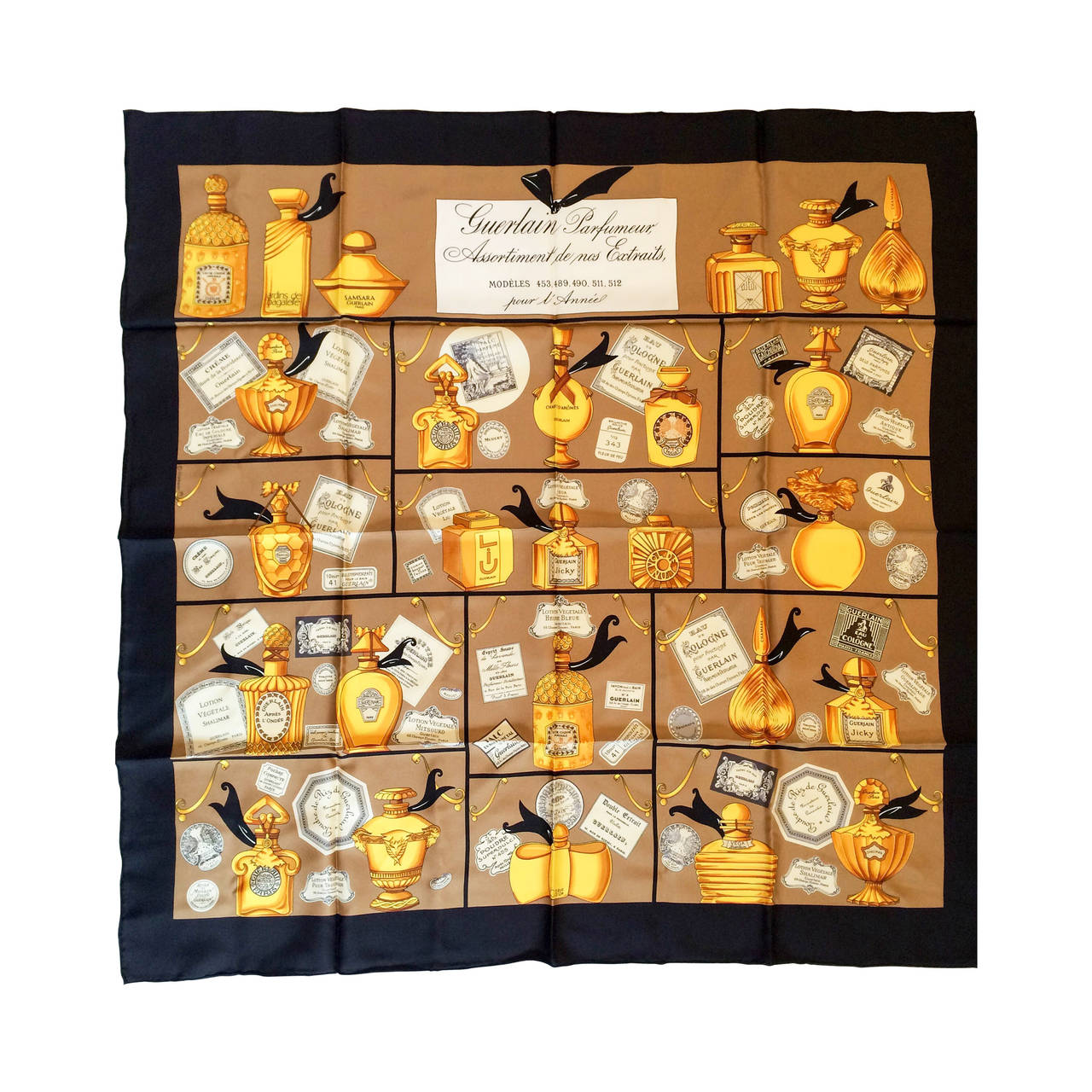 Guerlain Silk Scarf - Early 1990s at 1stDibs