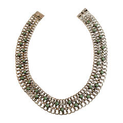 Silver and Turquoise Necklace - 1940s