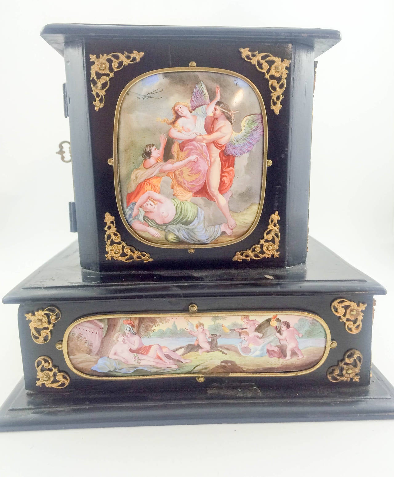 Antique Vienna Enamel Jewelry Box - 1900s For Sale at 1stdibs