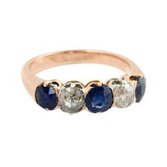 Gold, Sapphire and Diamond Ring - 1930s