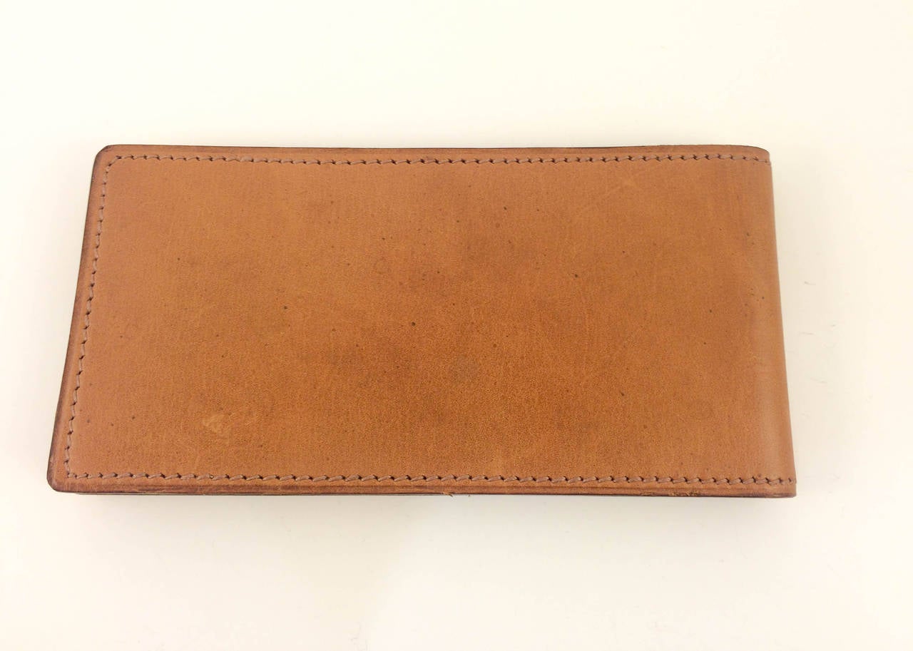 Hermes Leather-Case Notepad - 1950s In Excellent Condition In London, Chelsea