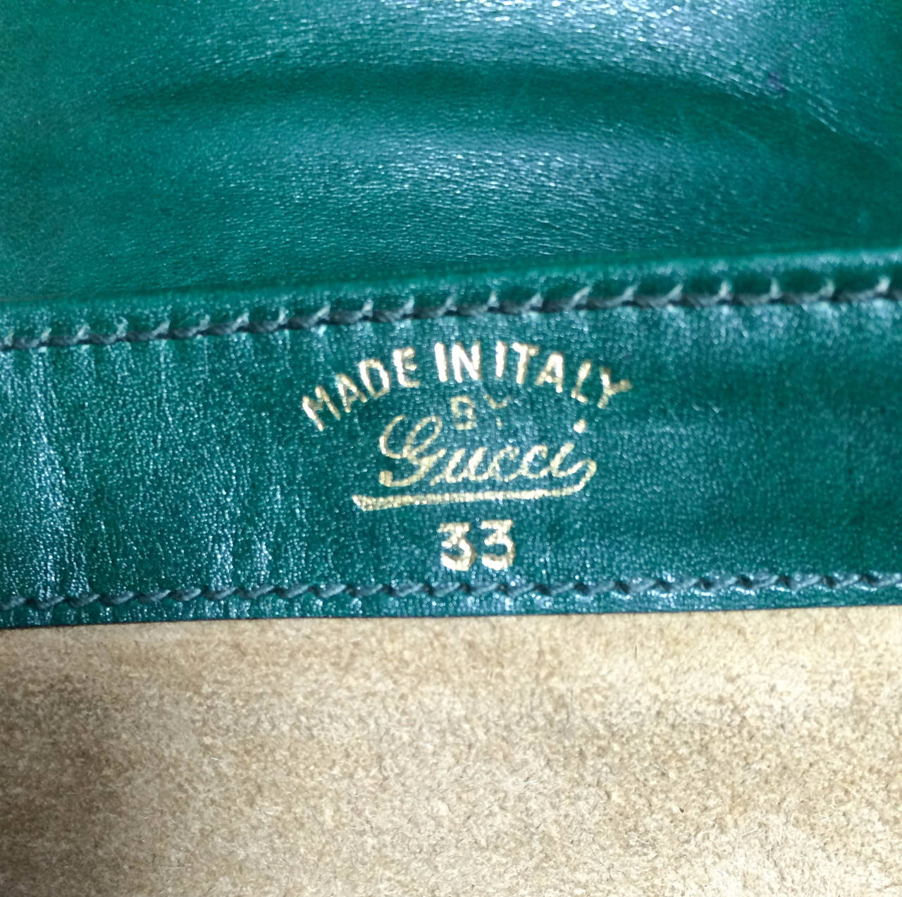 Rare Gucci Emerald Green Shoulder Bag - 1970s 4